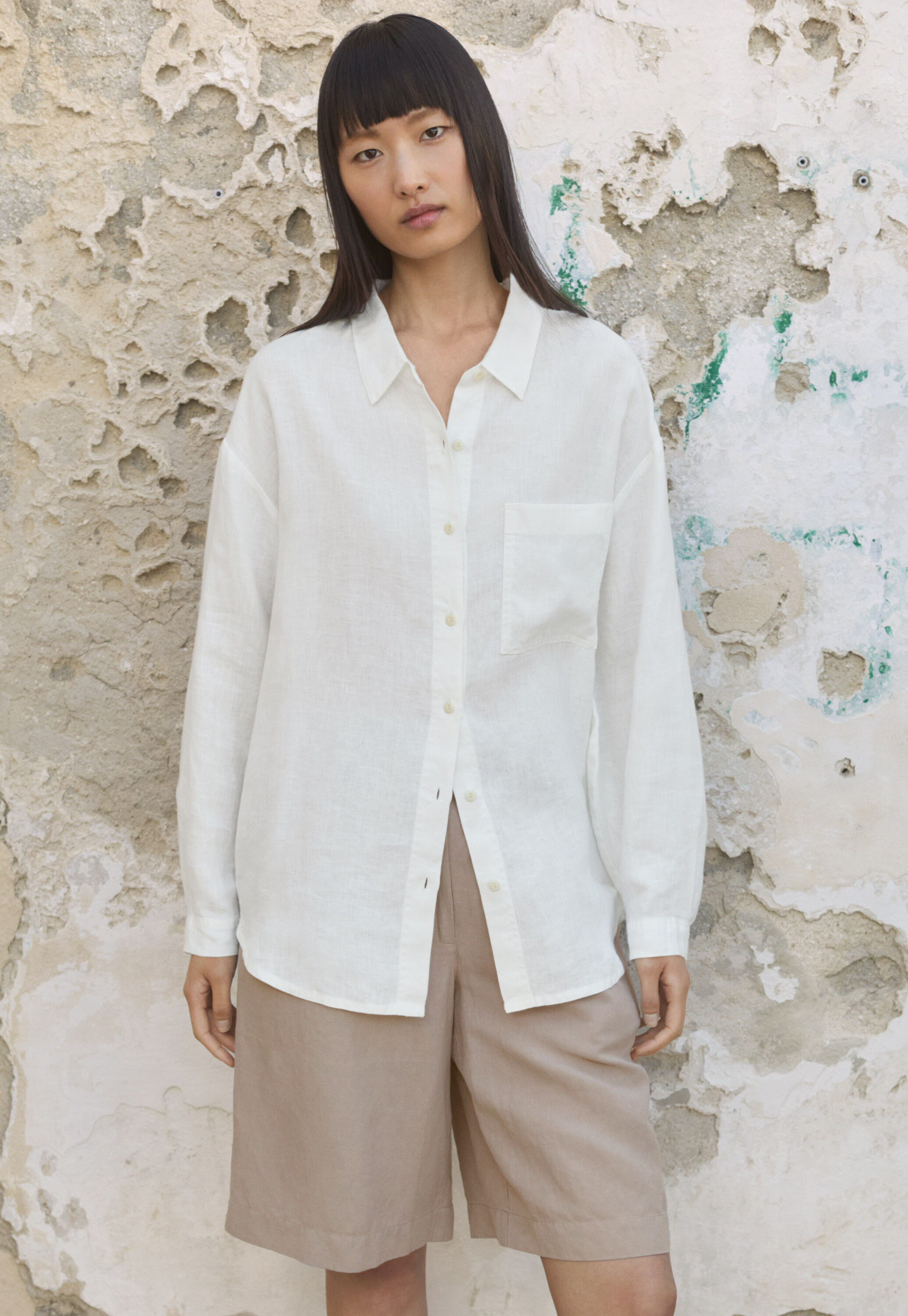 Overshirt aus Leinen