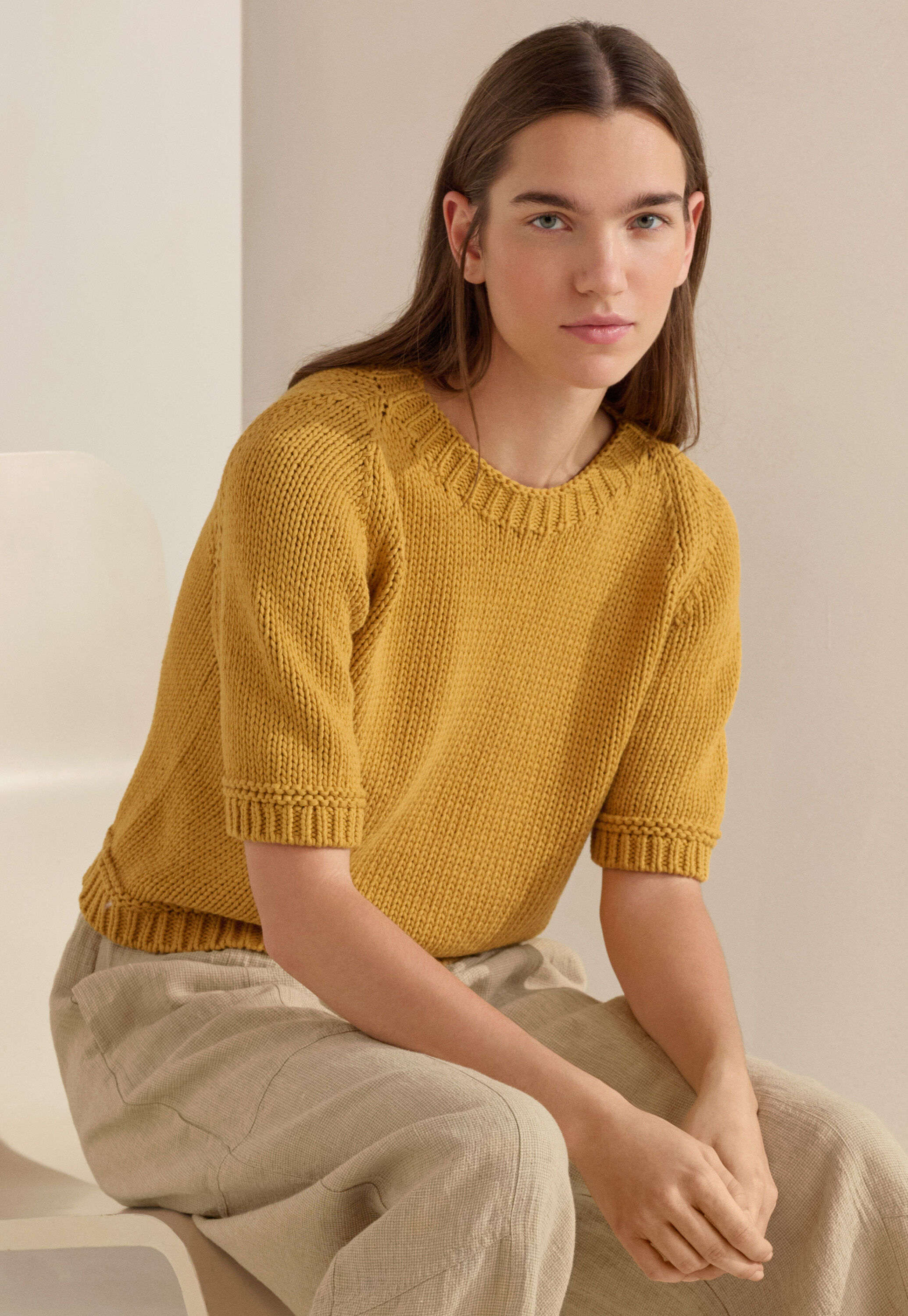 Kurz&auml;rmeliger Pullover