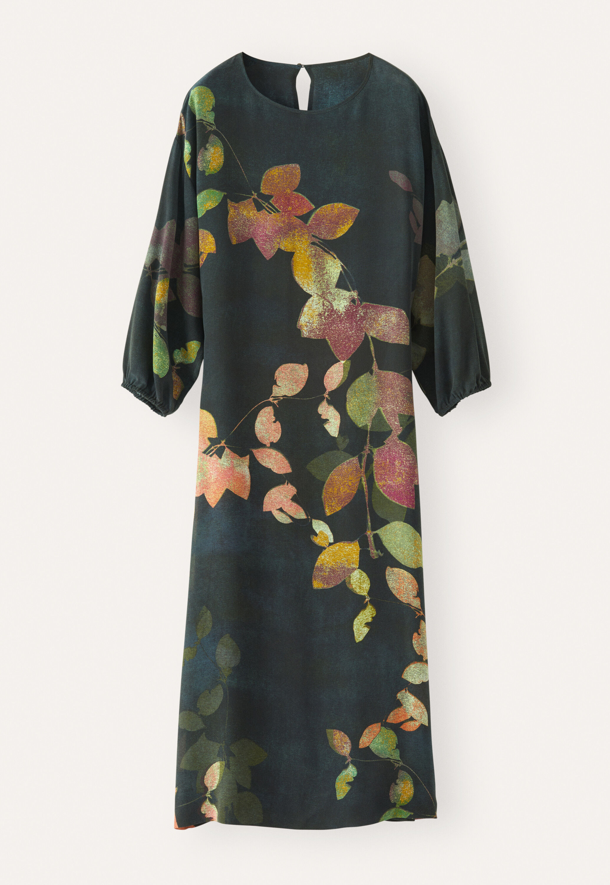 Kleid mit Print und Bindeb&auml;ndern
