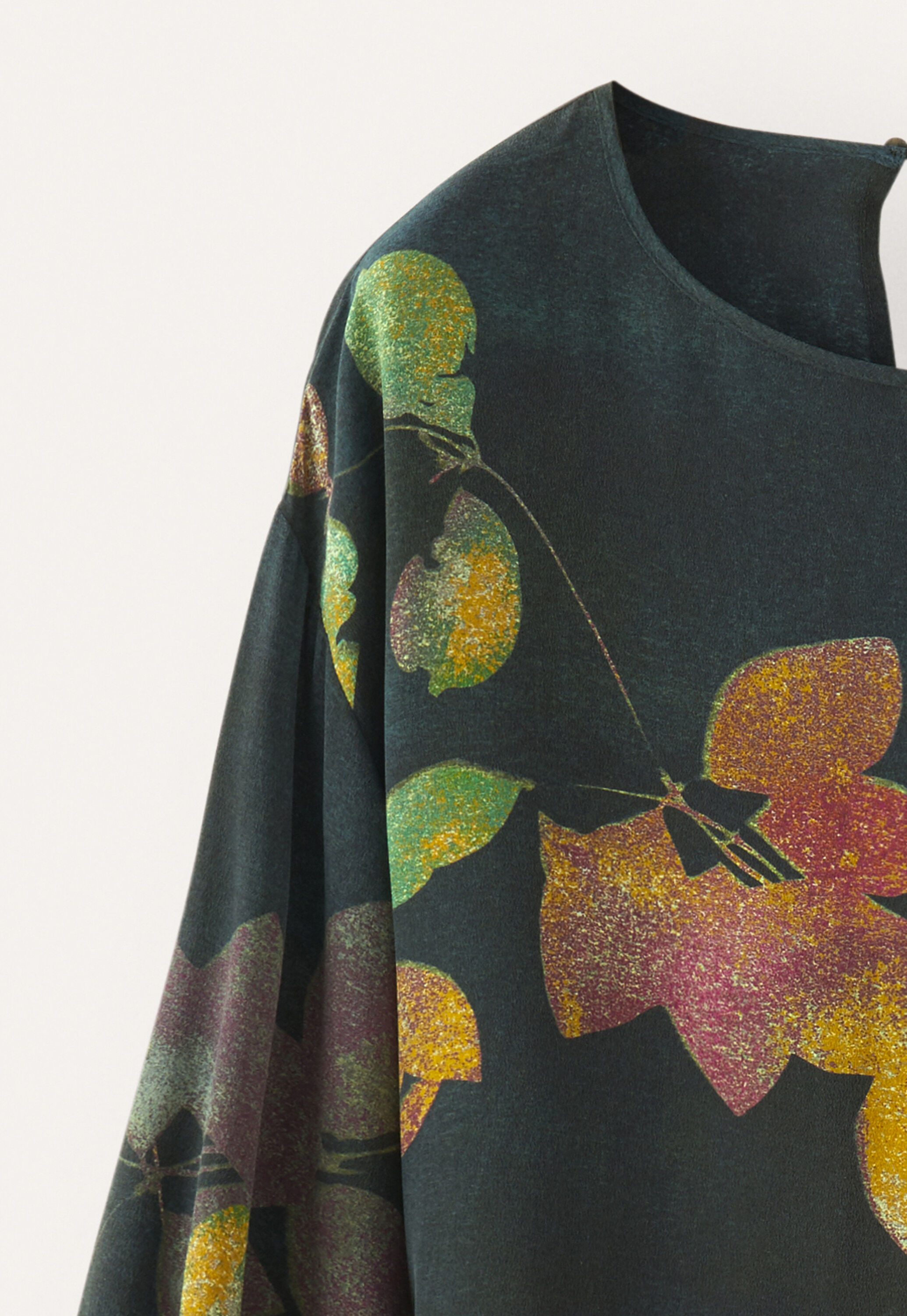 Kleid mit Print und Bindeb&auml;ndern