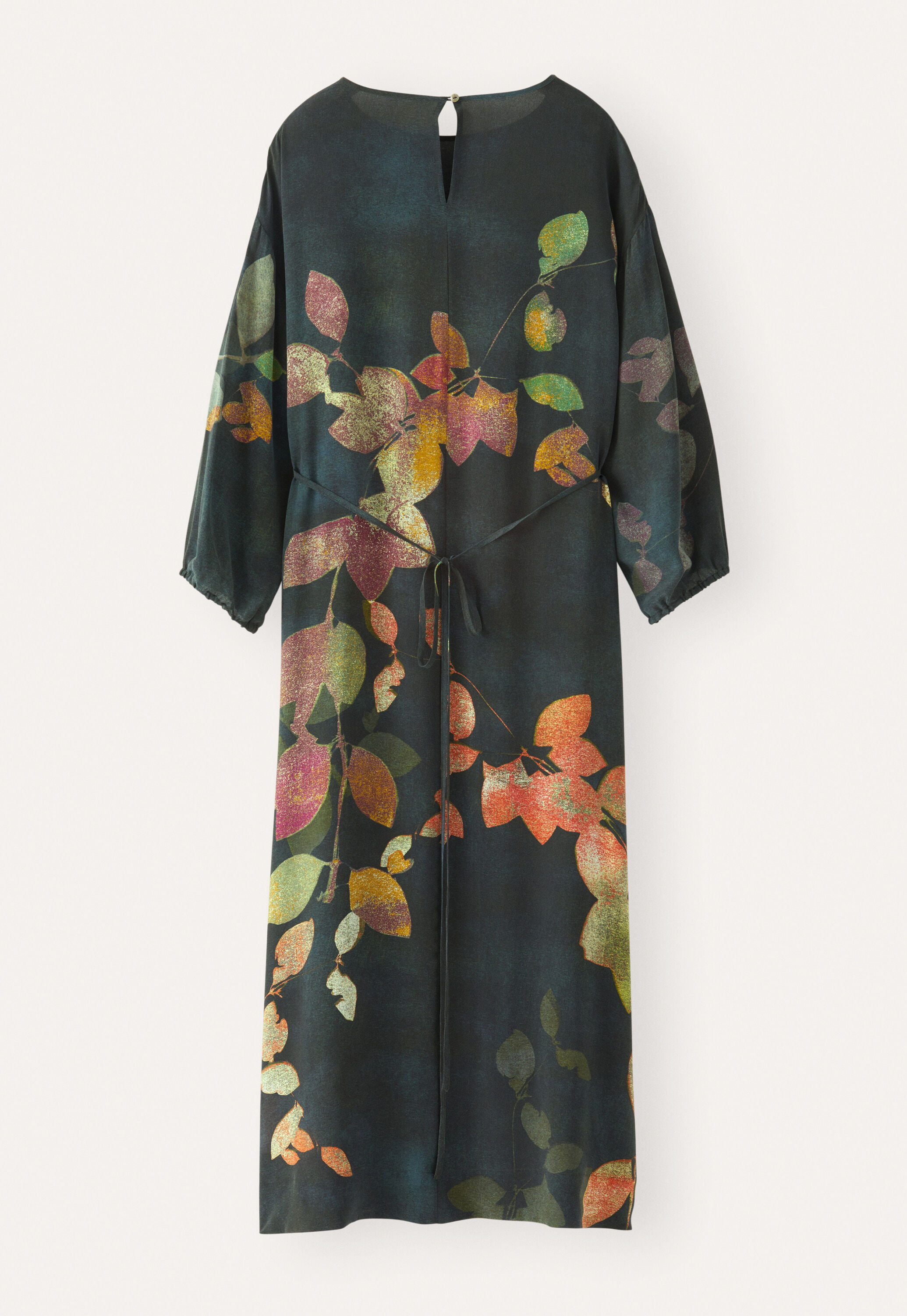 Kleid mit Print und Bindeb&auml;ndern