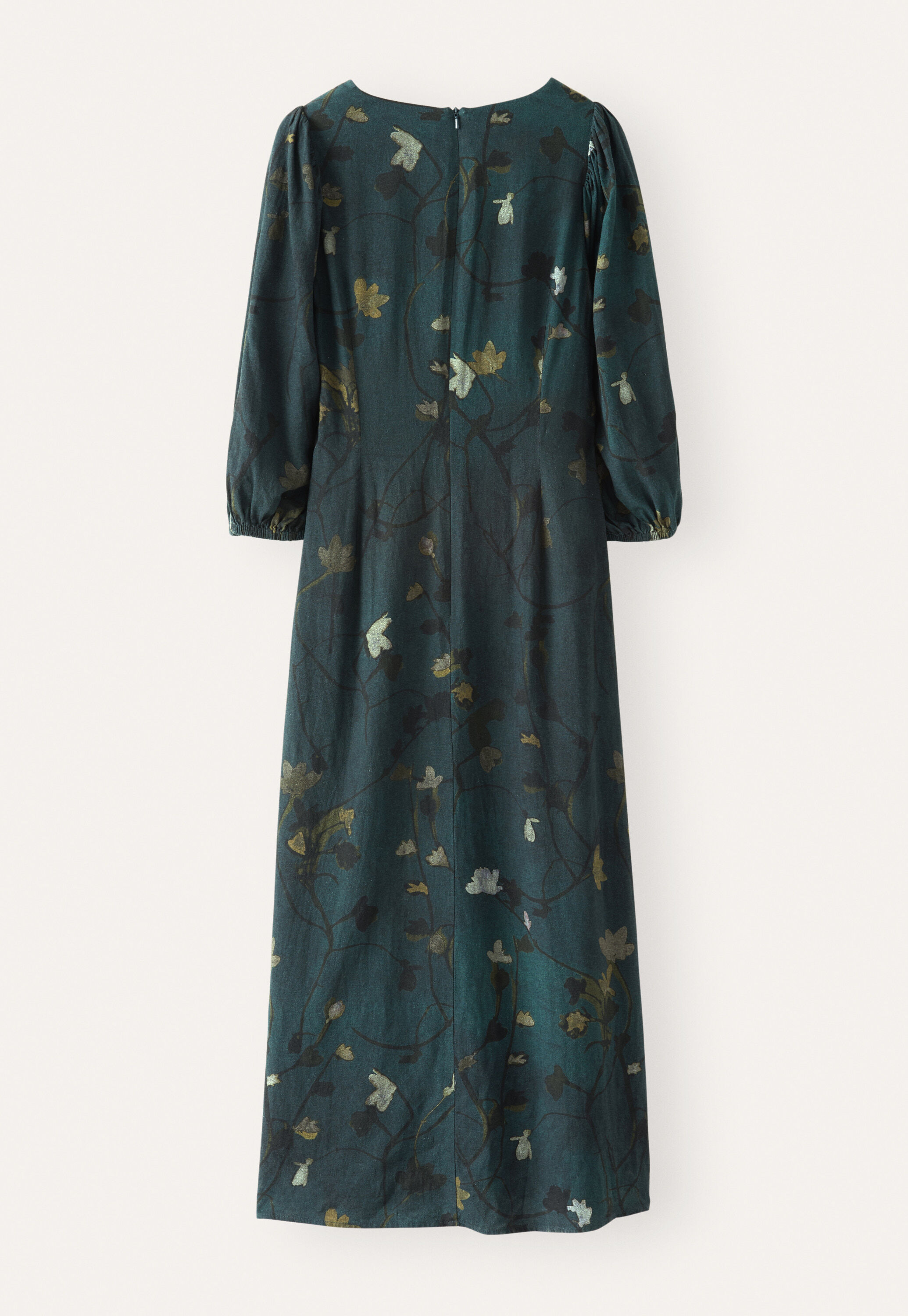 Print-Kleid mit au&szlig;enliegenden Abn&auml;hern