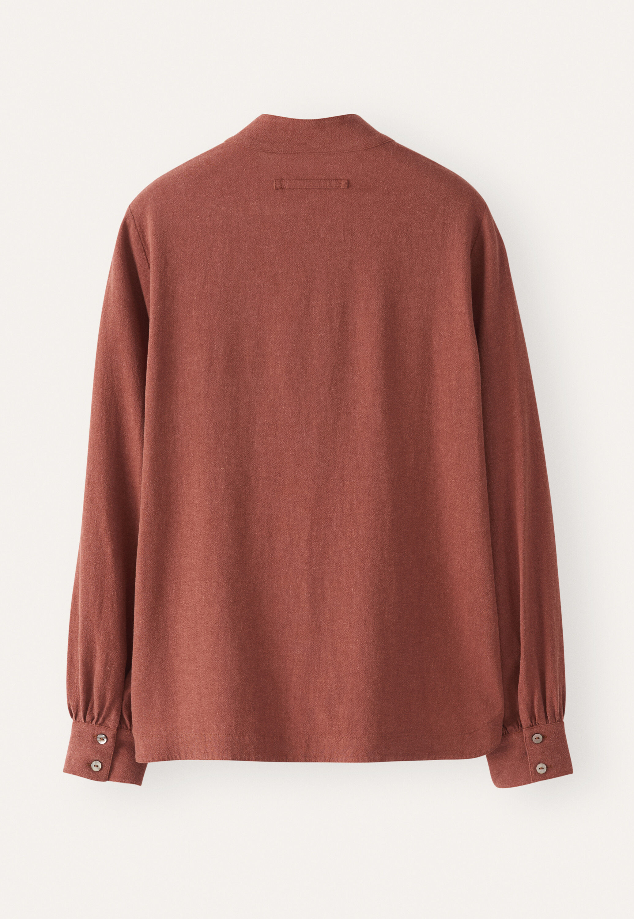 Bluse mit Trichterkragen