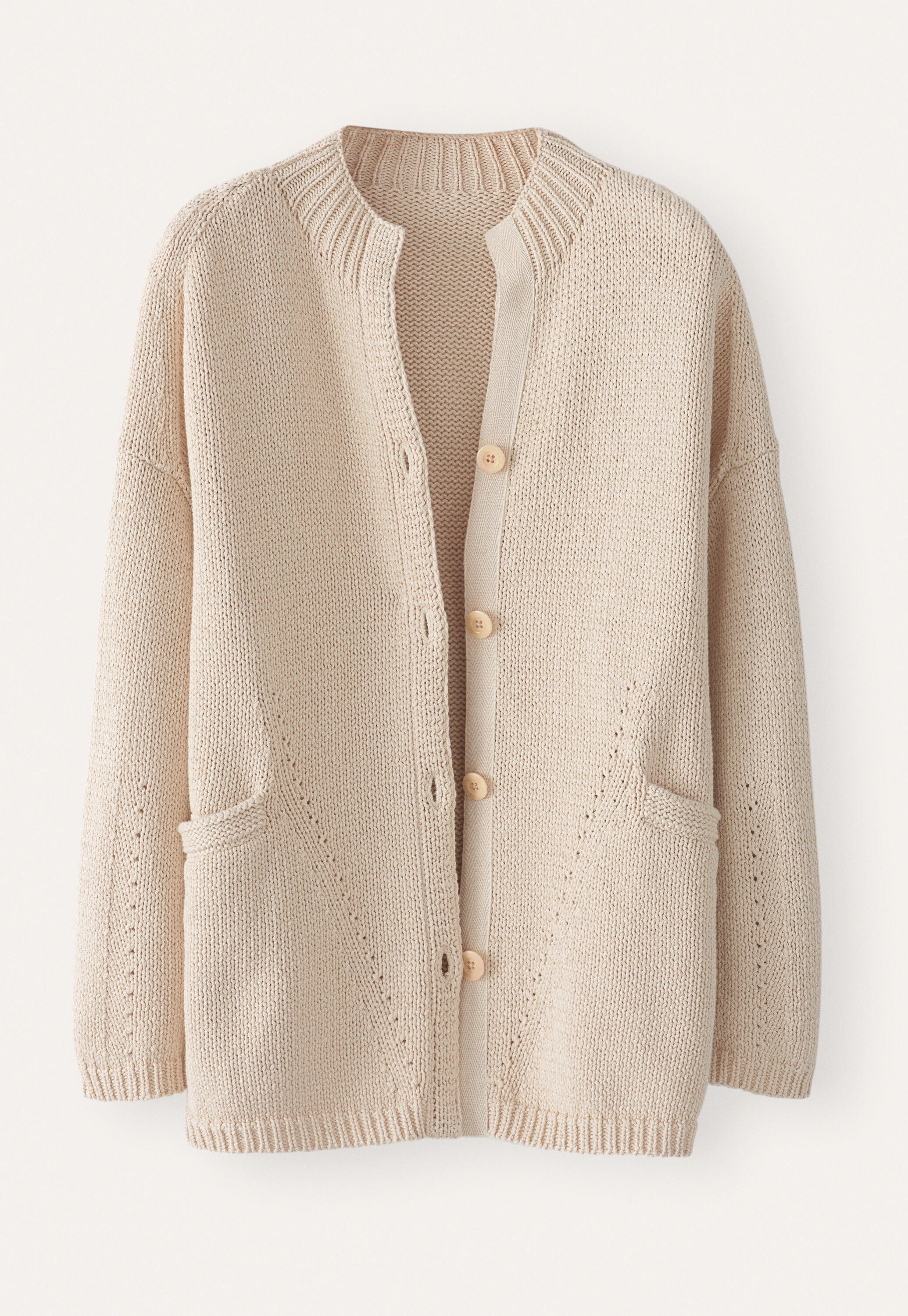 Trichterkragen-Cardigan