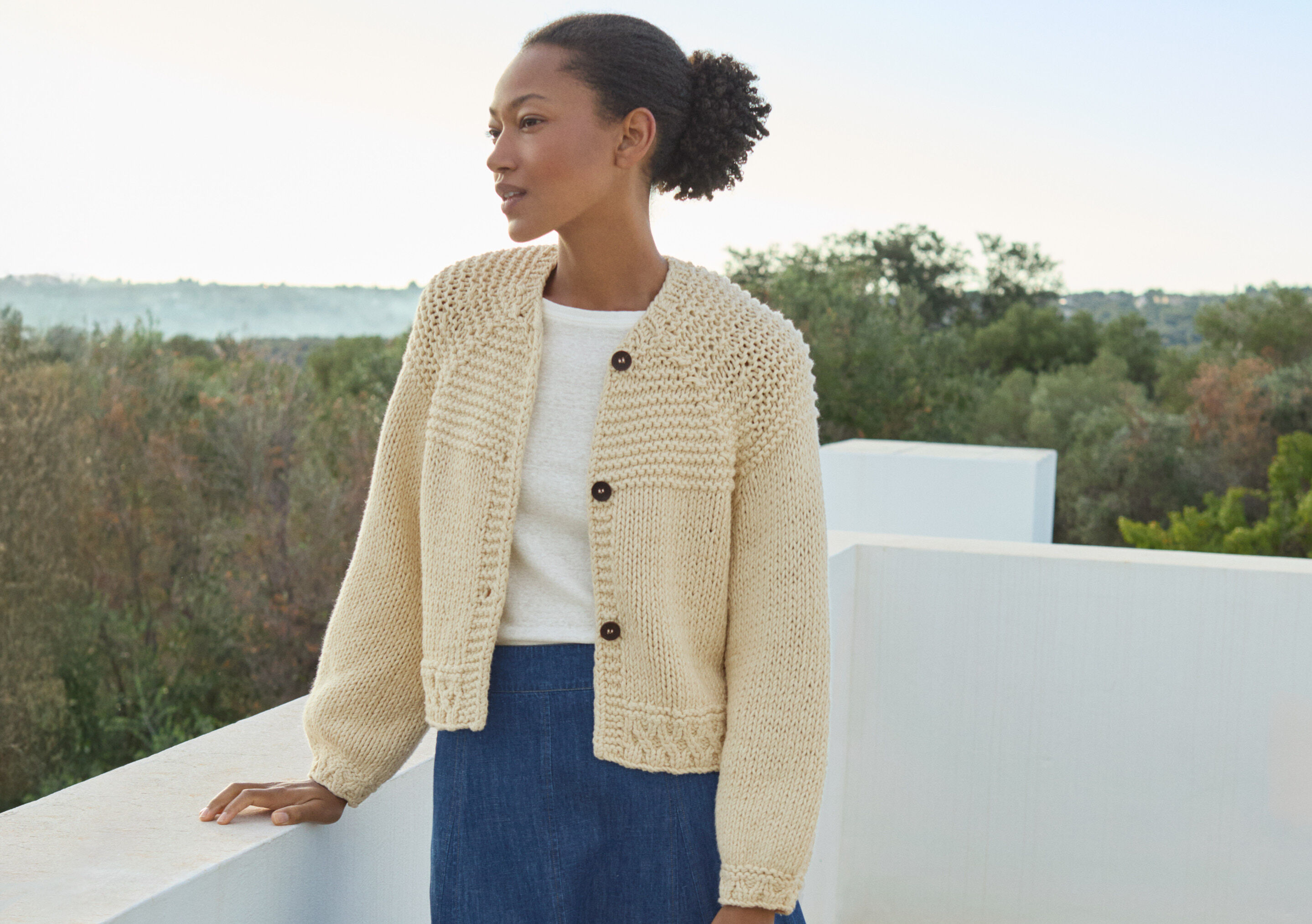 Handgestrickter Cardigan