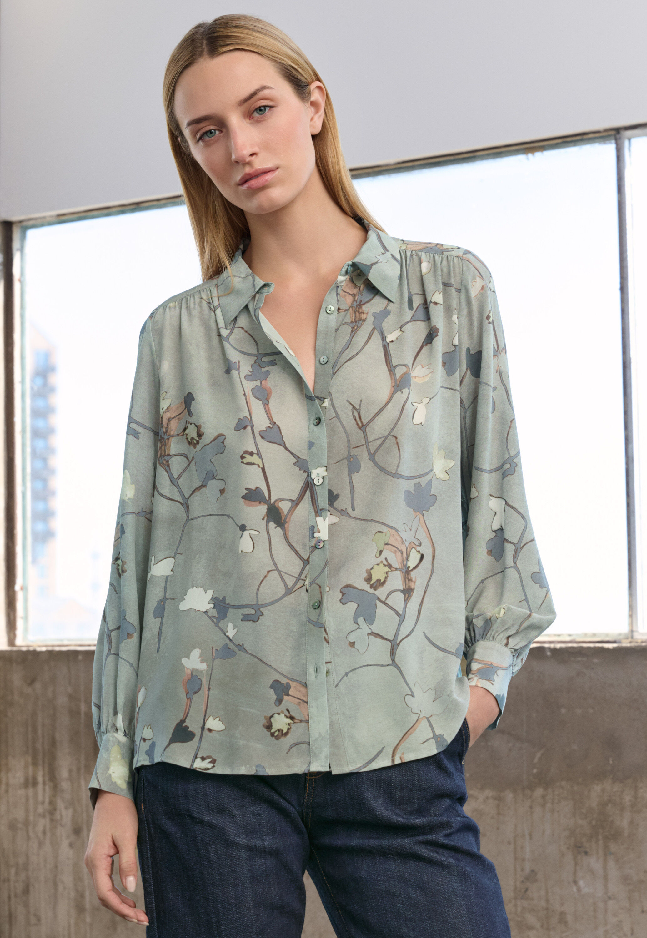 Bedruckte Bluse