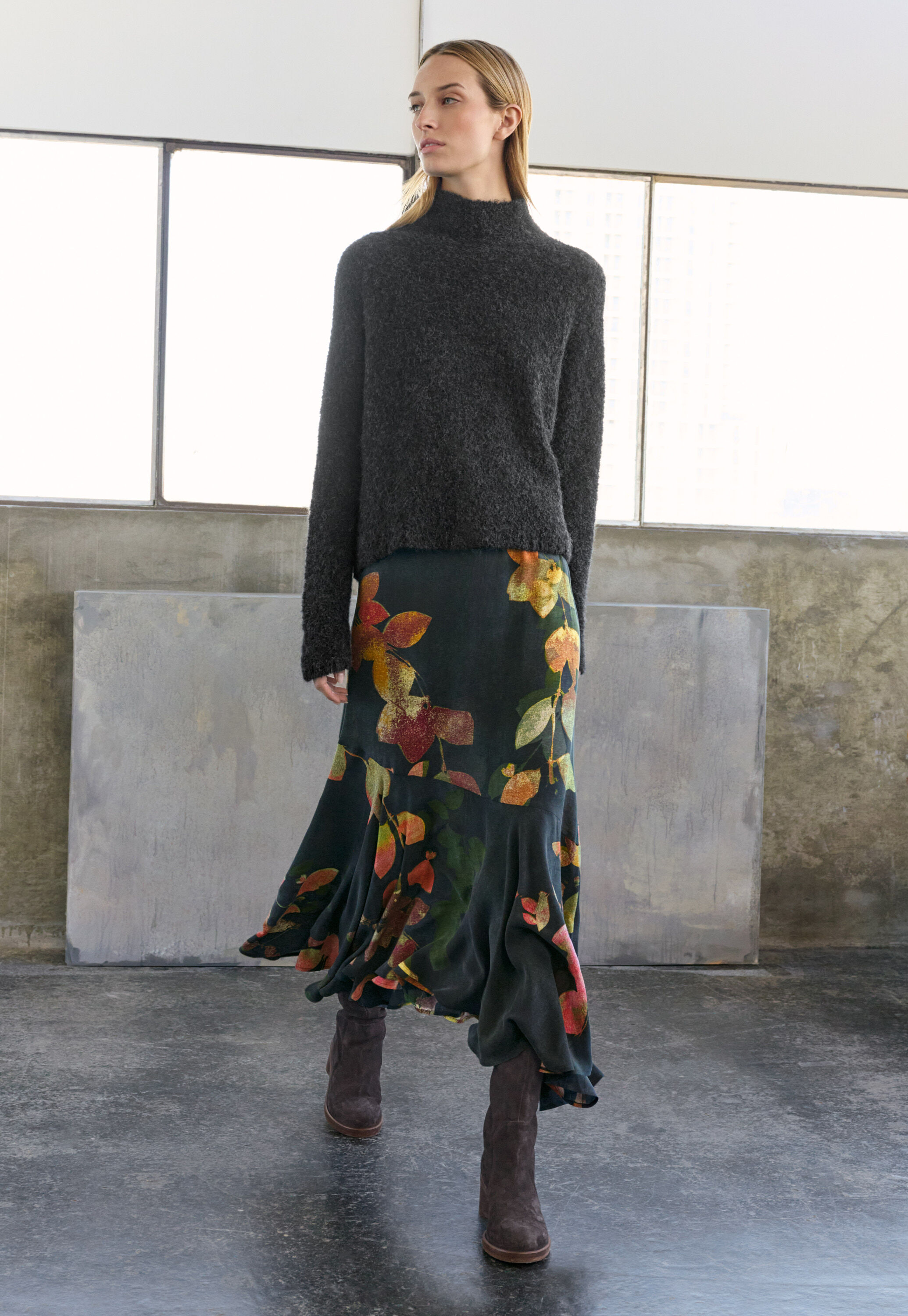 Asymmetrischer Print-Rock