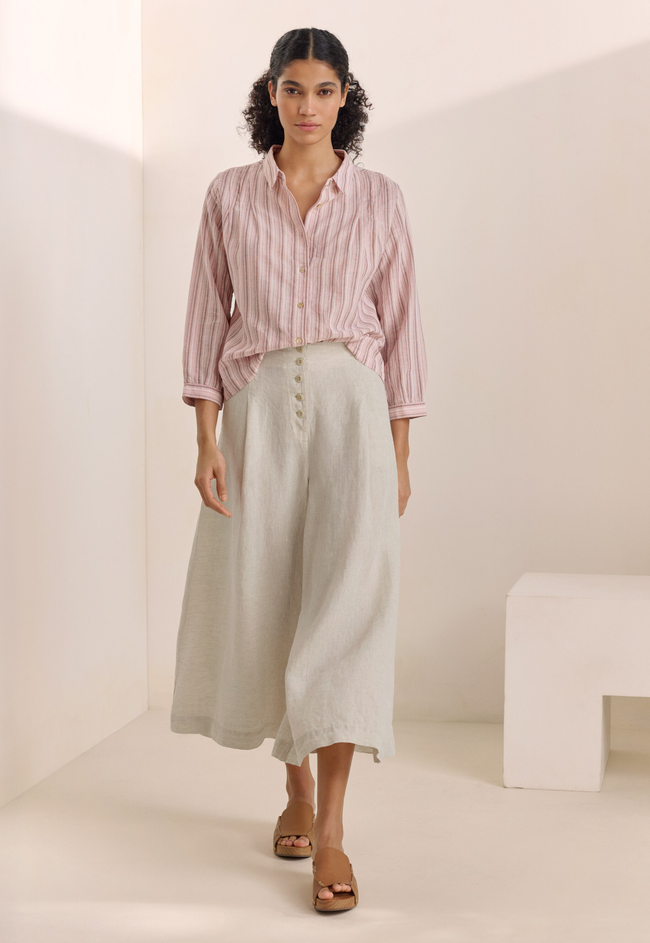 Culotte mit Faltenfront