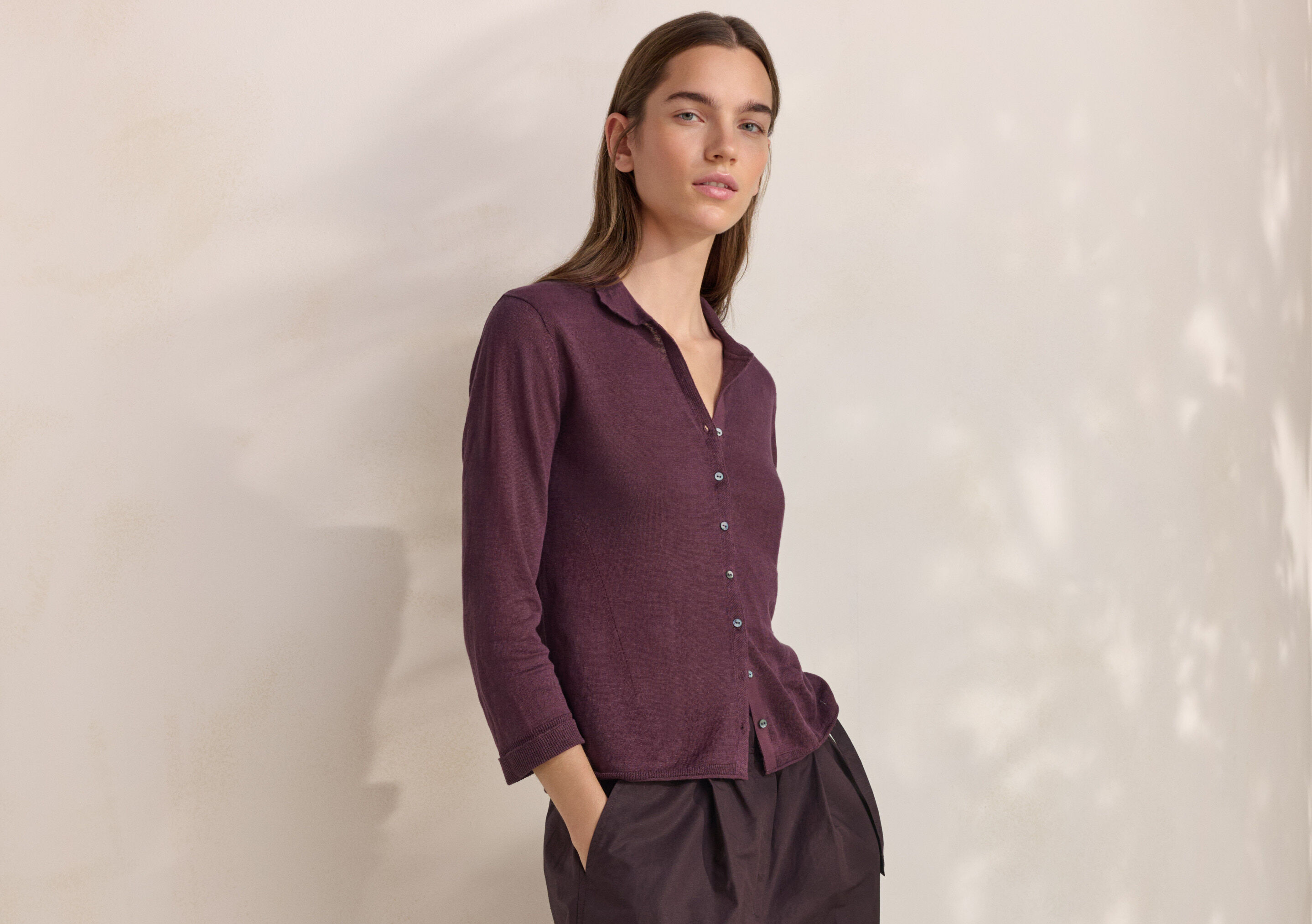 Cardigan mit Kragen