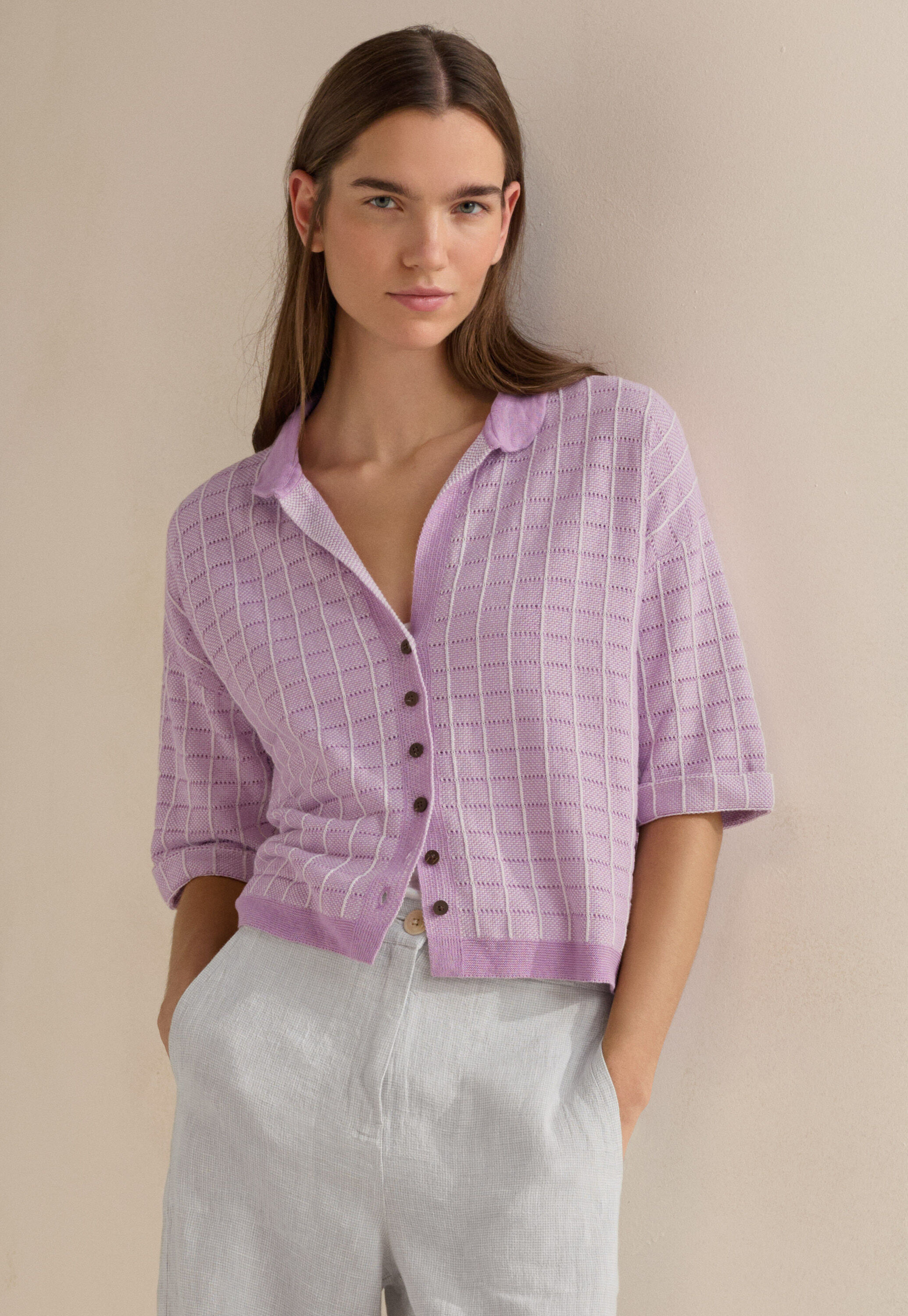 Bluse mit Karomuster