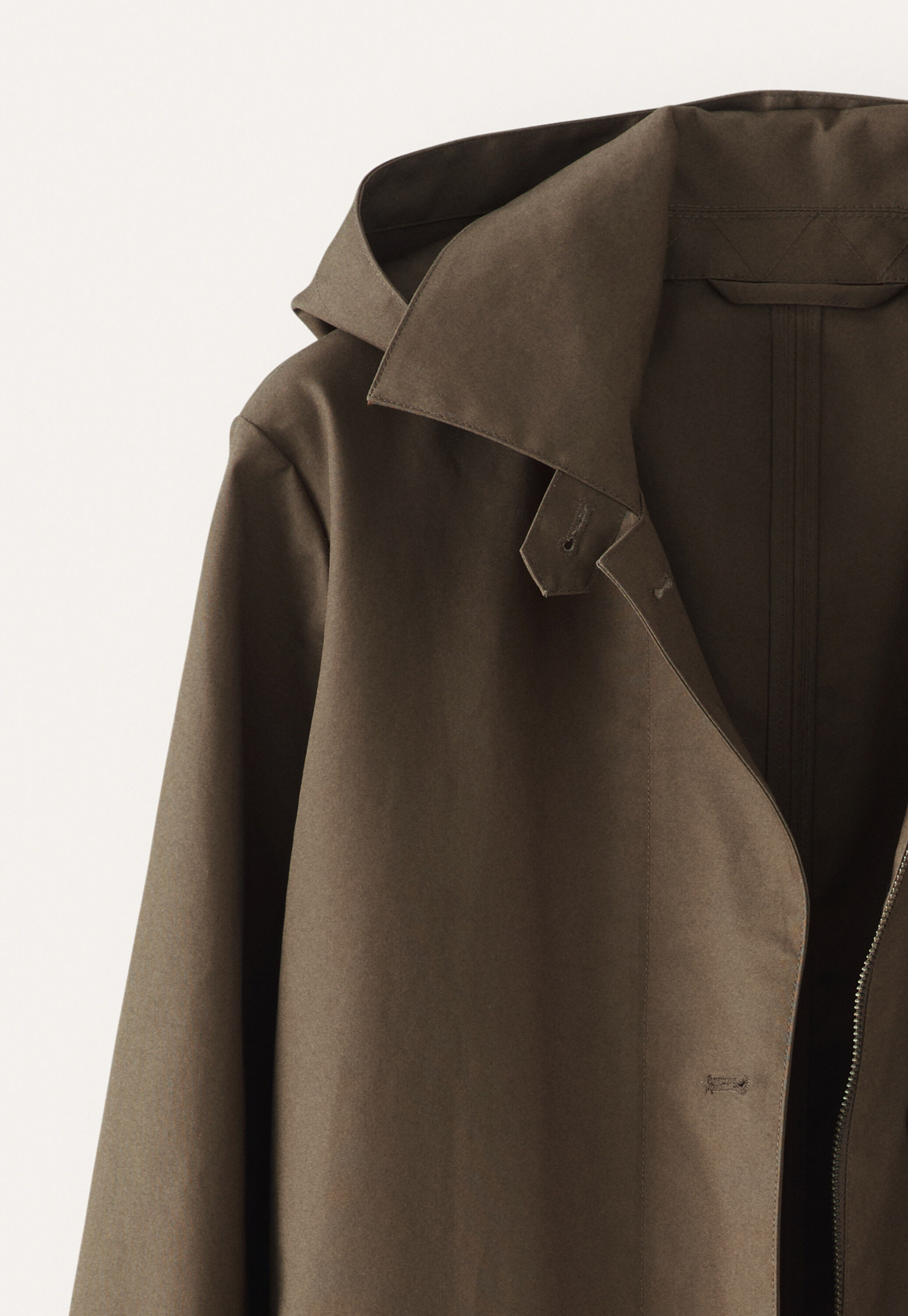 Trenchcoat mit Kapuze