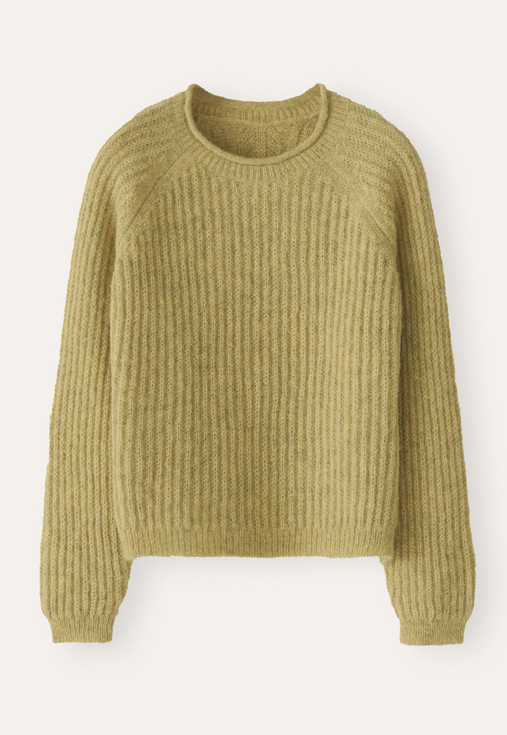 Ripppullover mit Rundhalsausschnitt