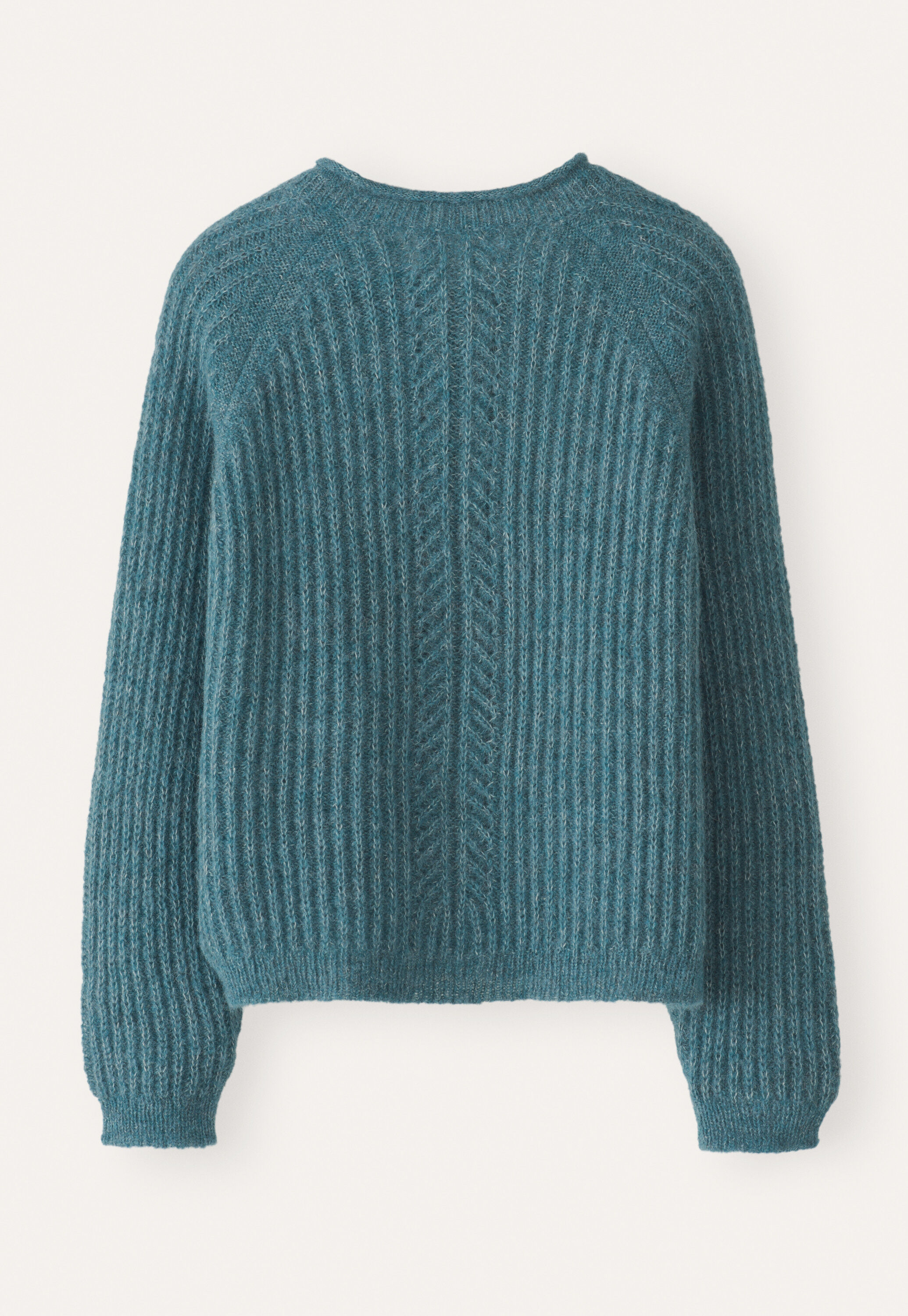 Ripppullover mit Rundhalsausschnitt