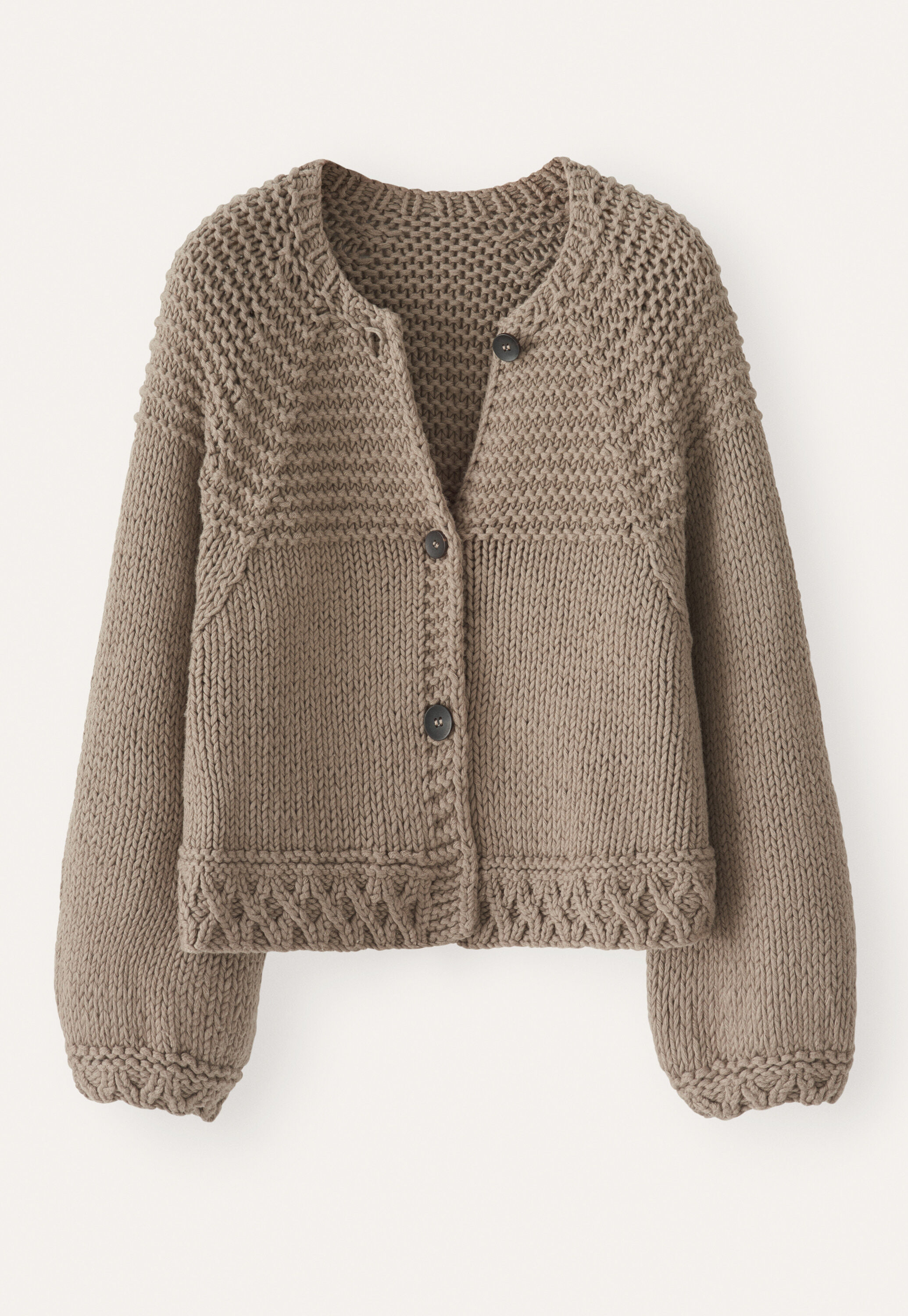 Handgestrickter Cardigan