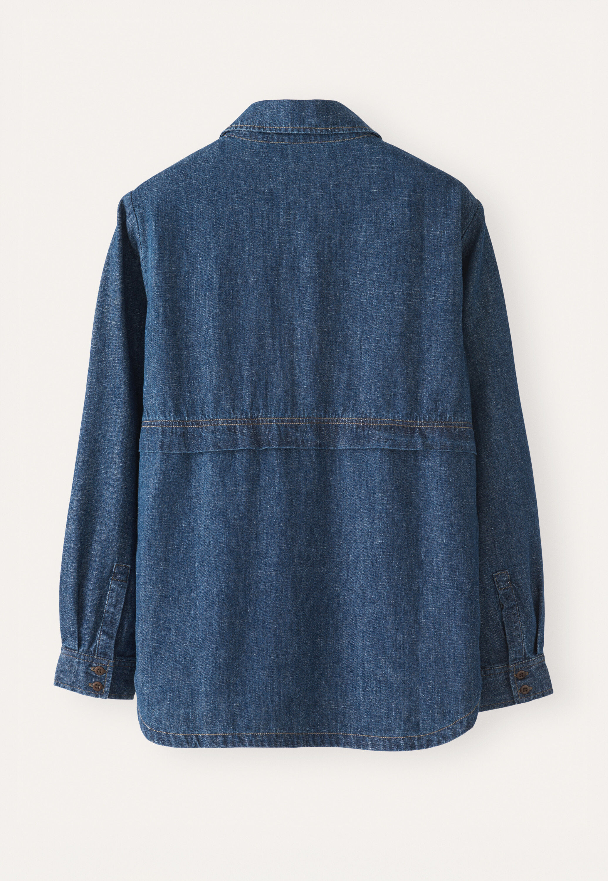 Indigo-gef&auml;rbtes Overshirt