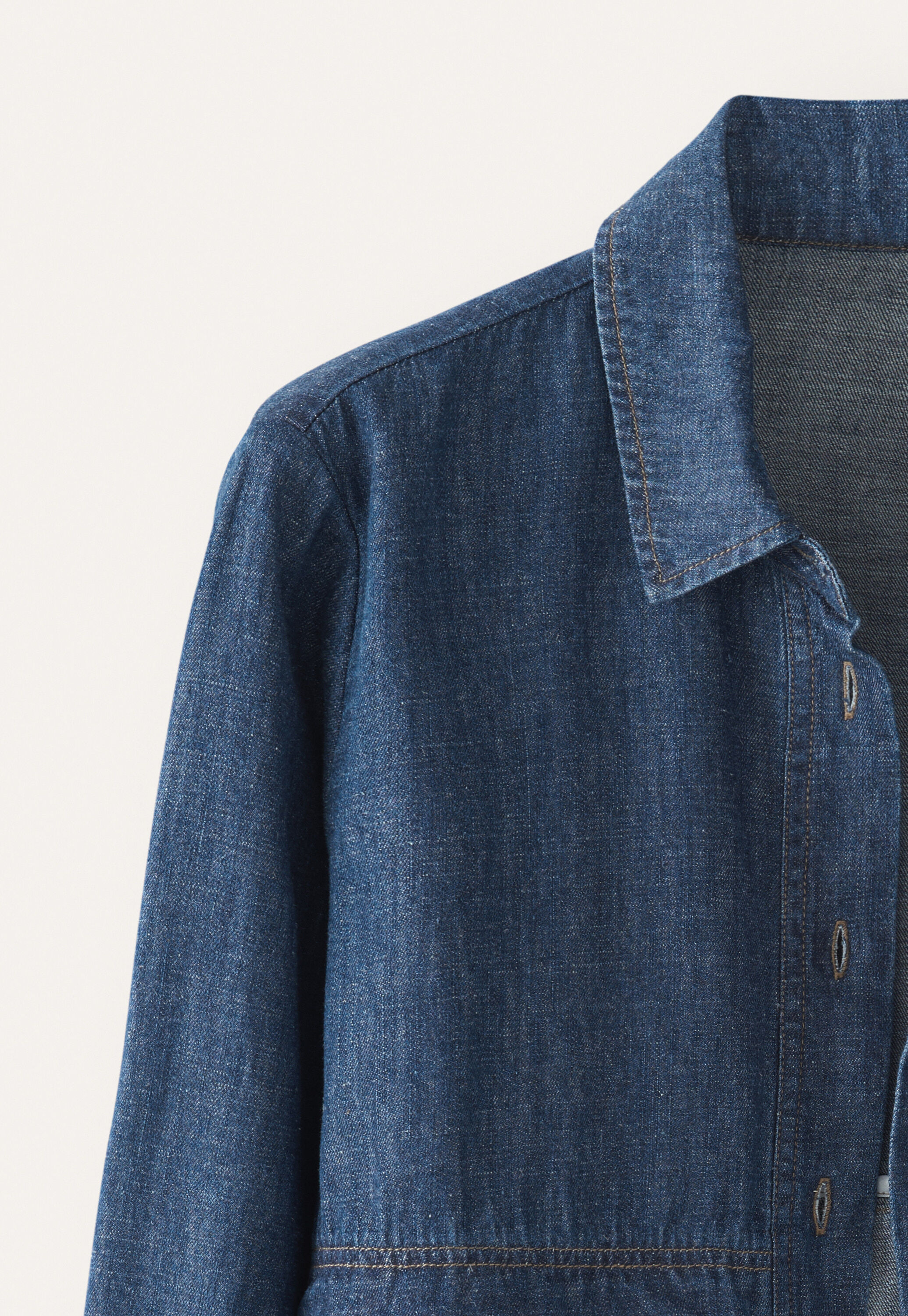 Indigo-gef&auml;rbtes Overshirt
