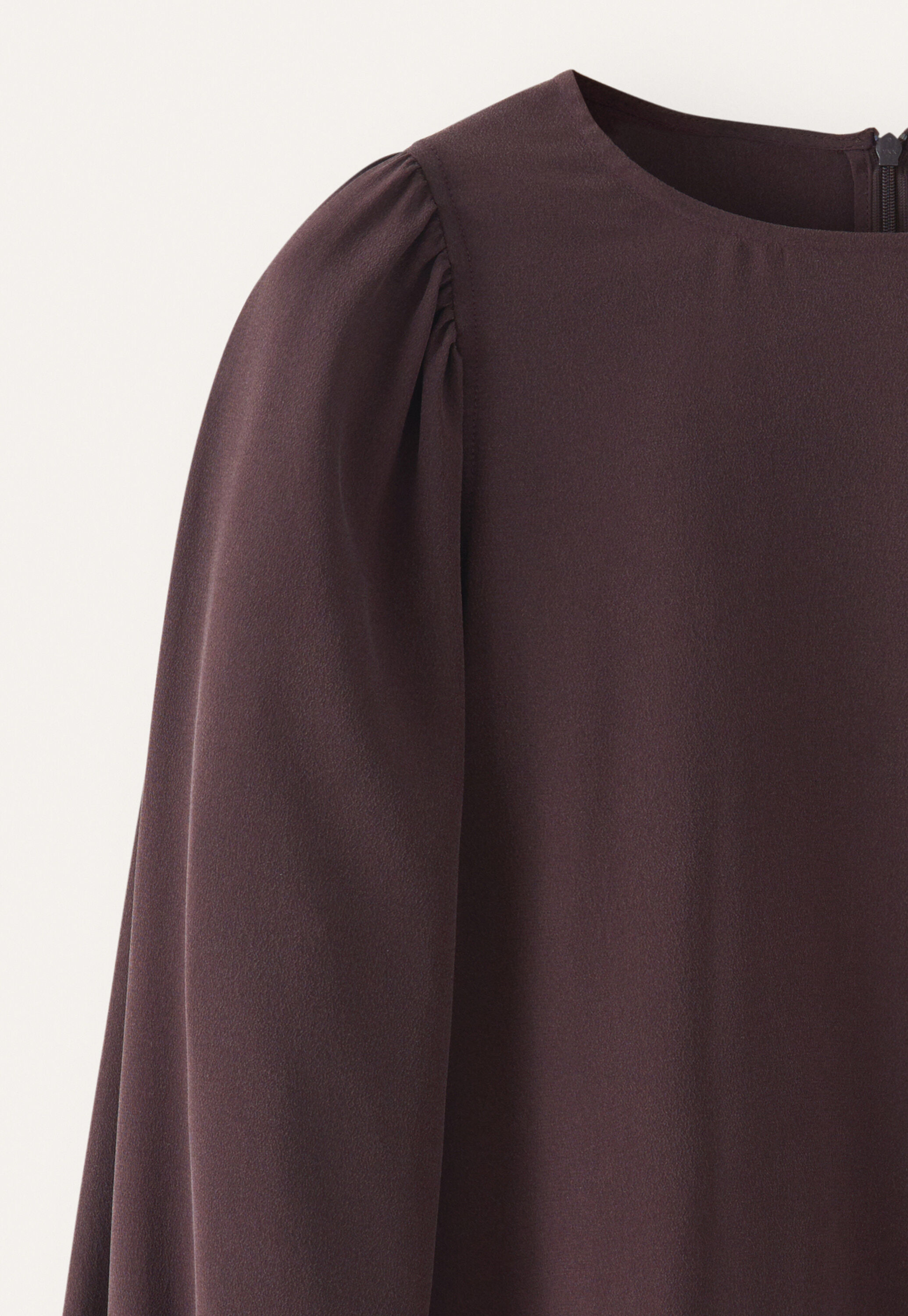 Bluse mit gerafften &Auml;rmeln