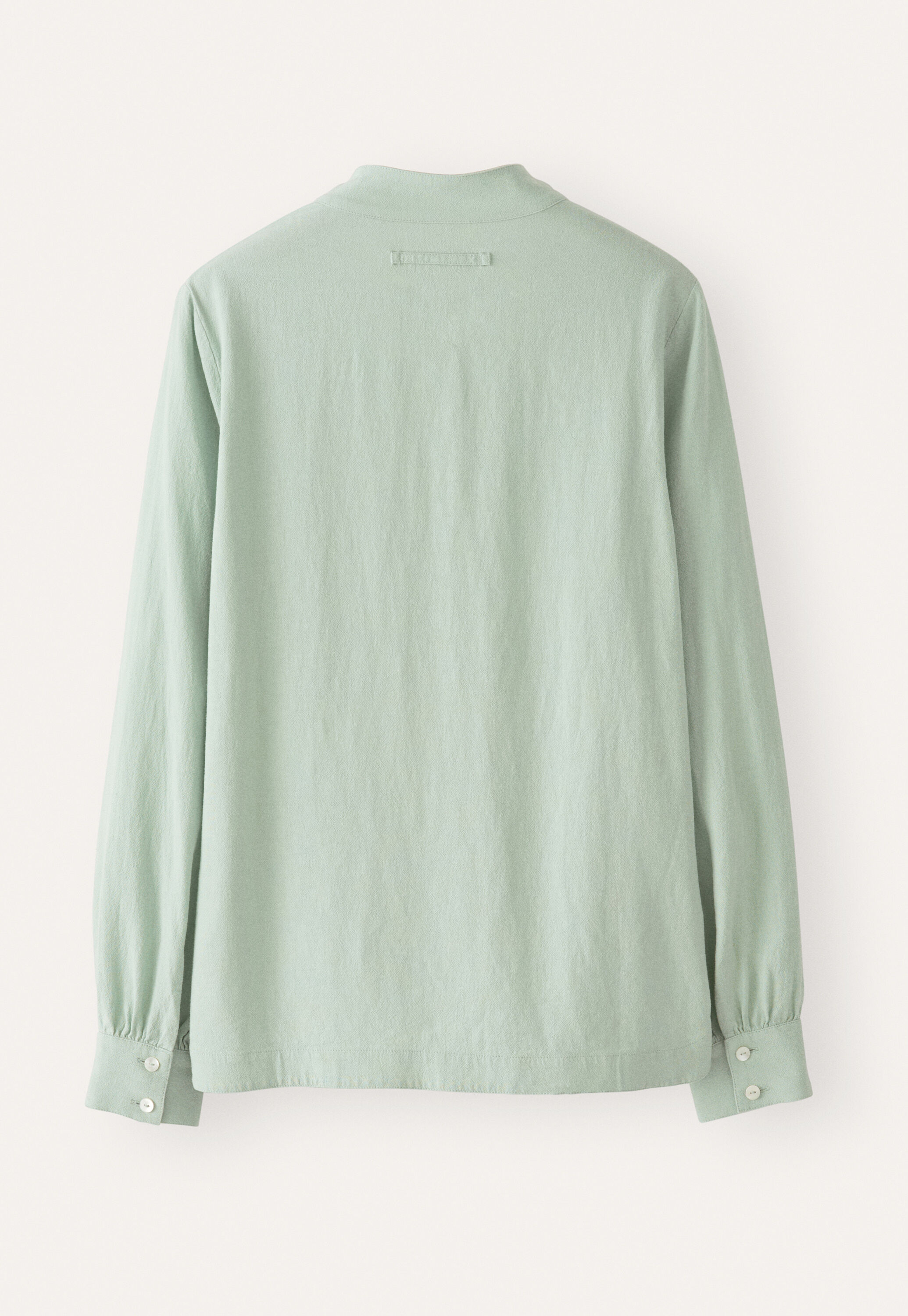 Bluse mit Trichterkragen
