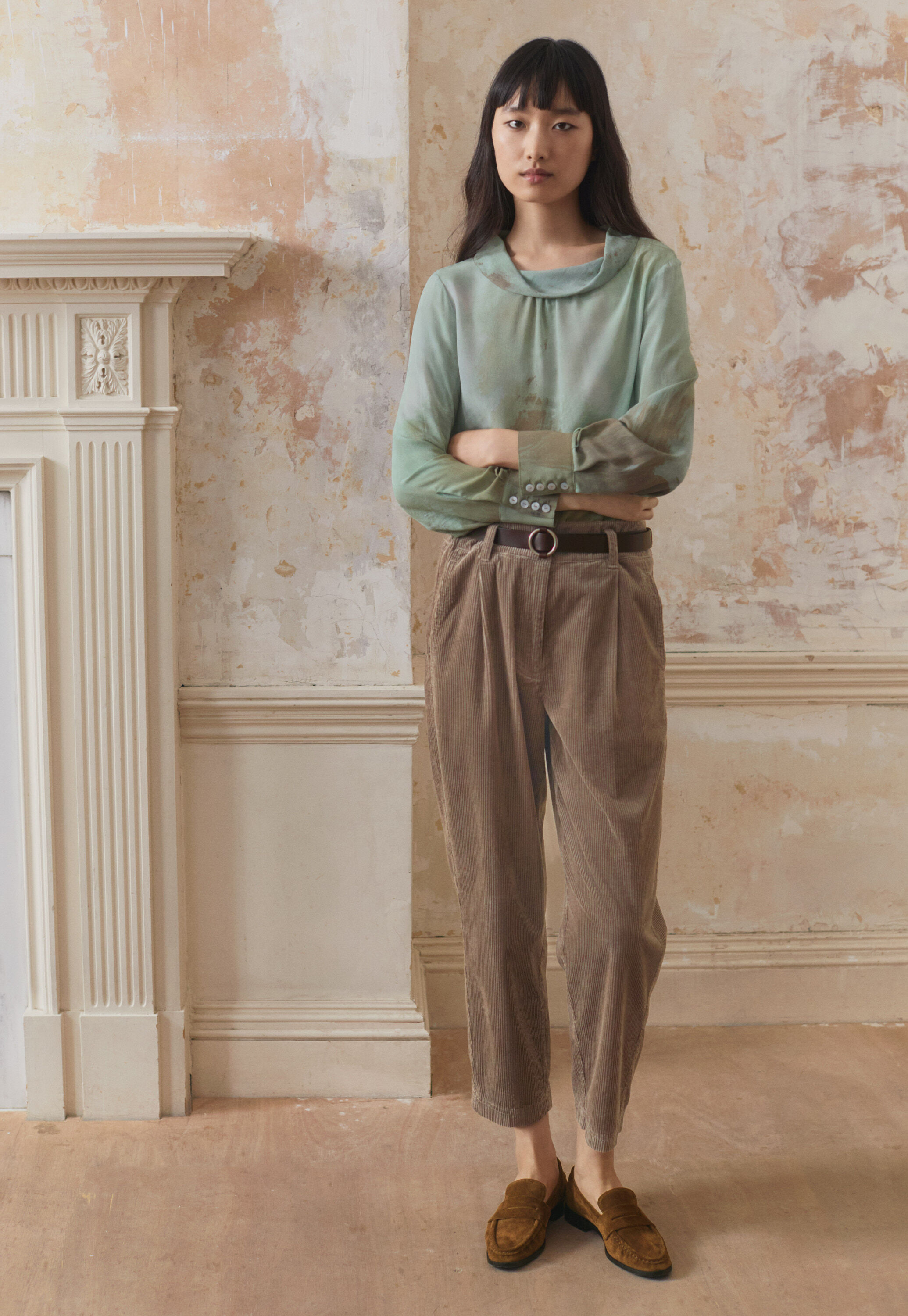 Bundfaltenhose