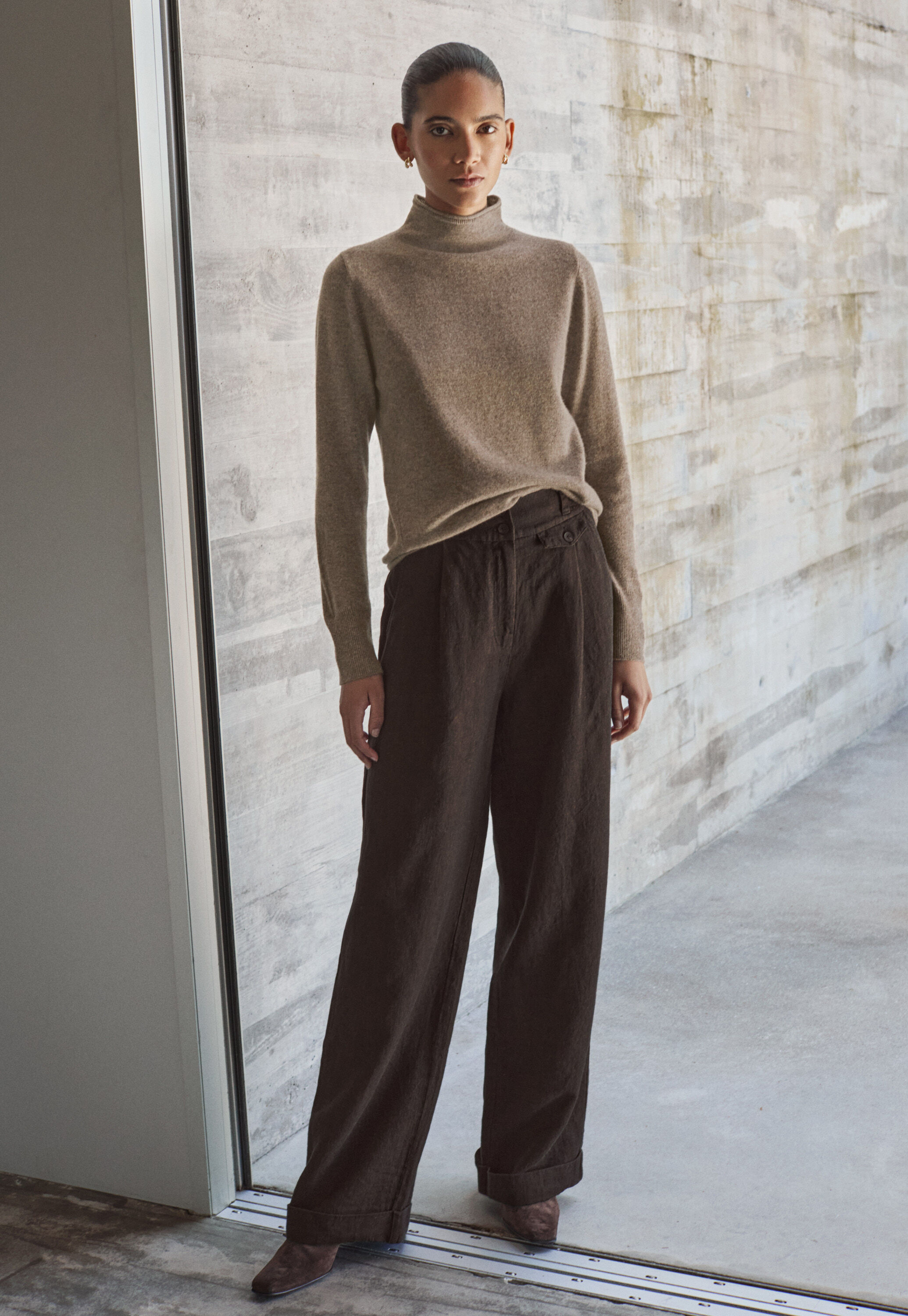 Pullover mit hohem Kragen
