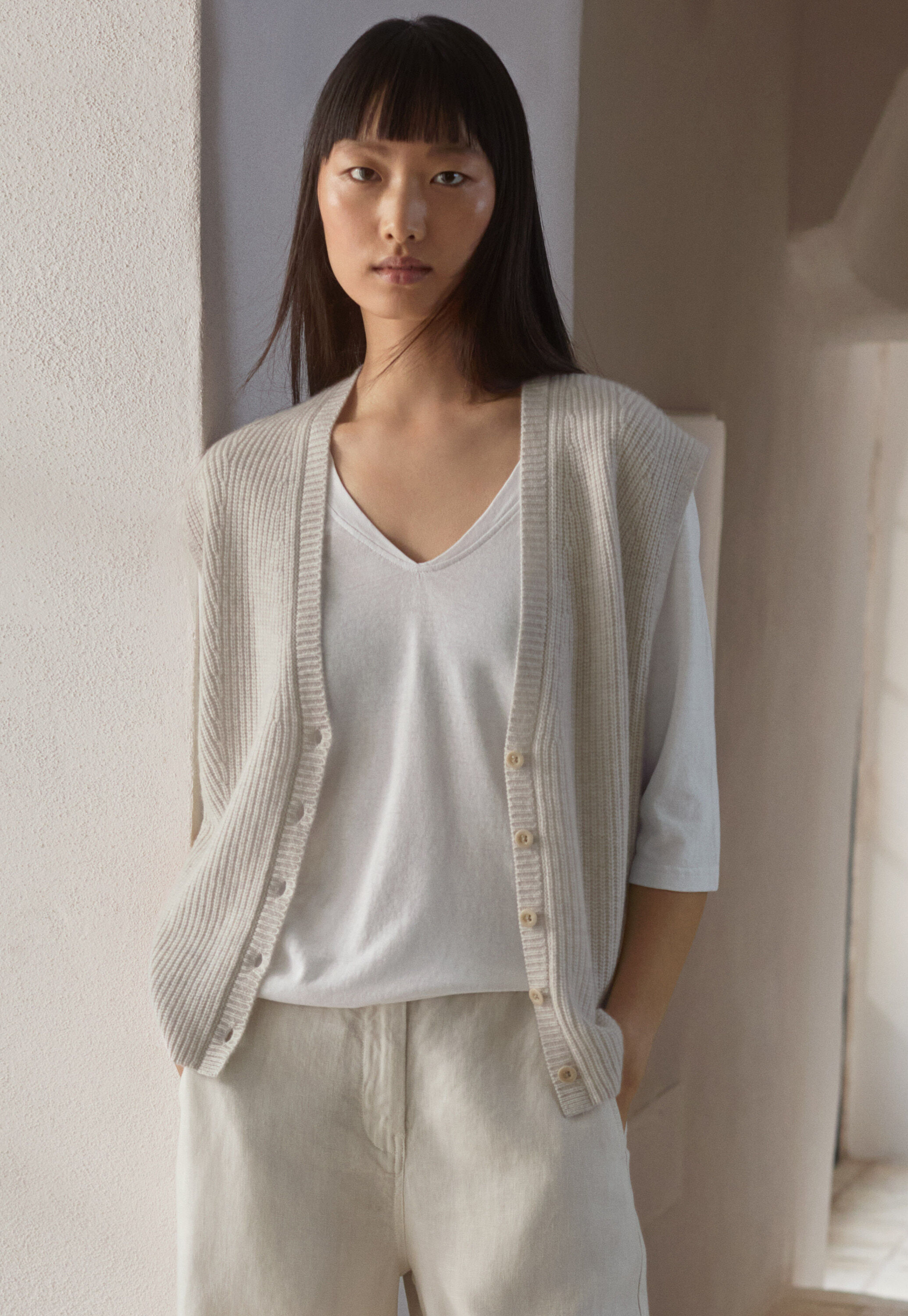 Gestrickte Jacke