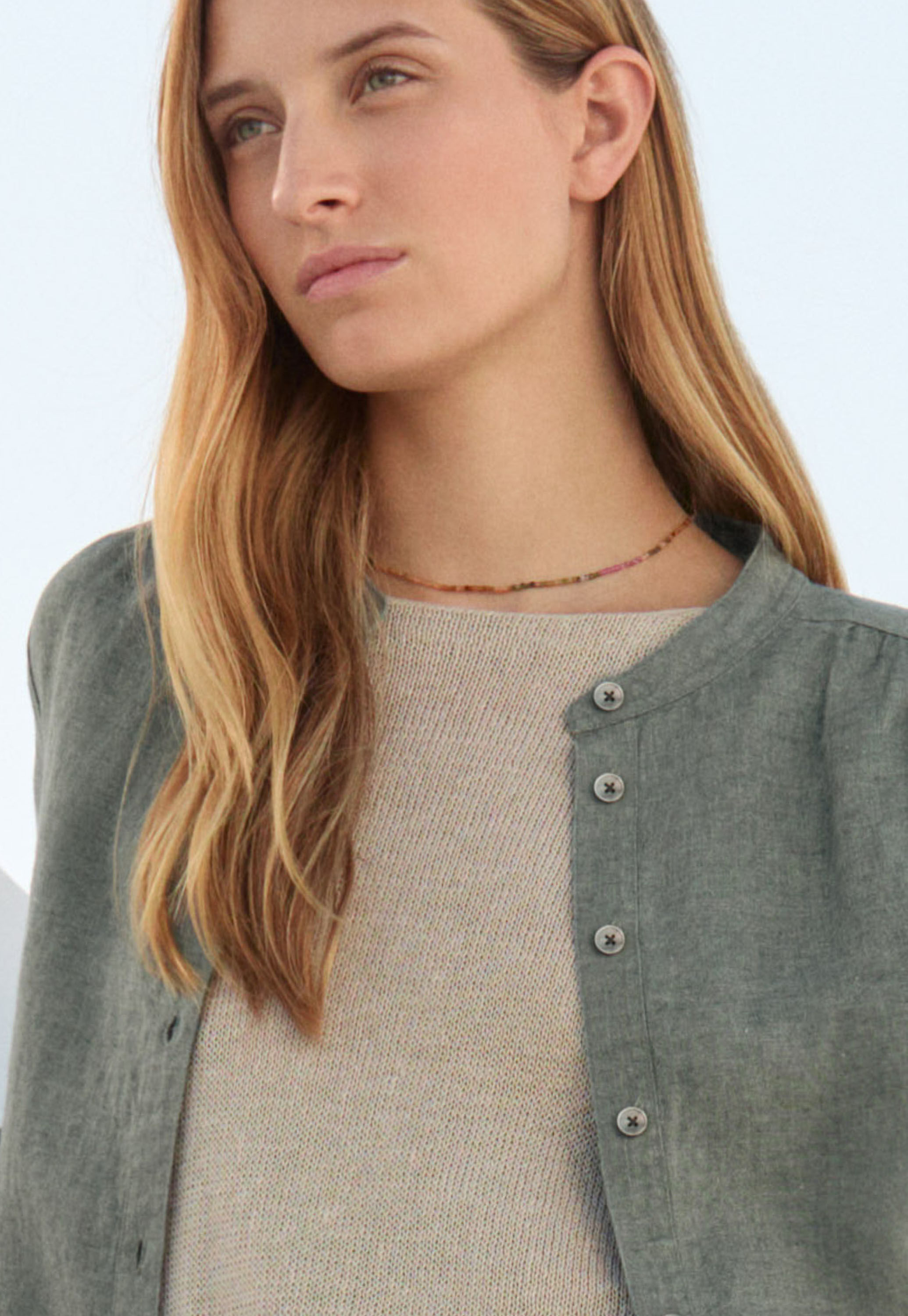 Pullover mit gerippten &Auml;rmeln