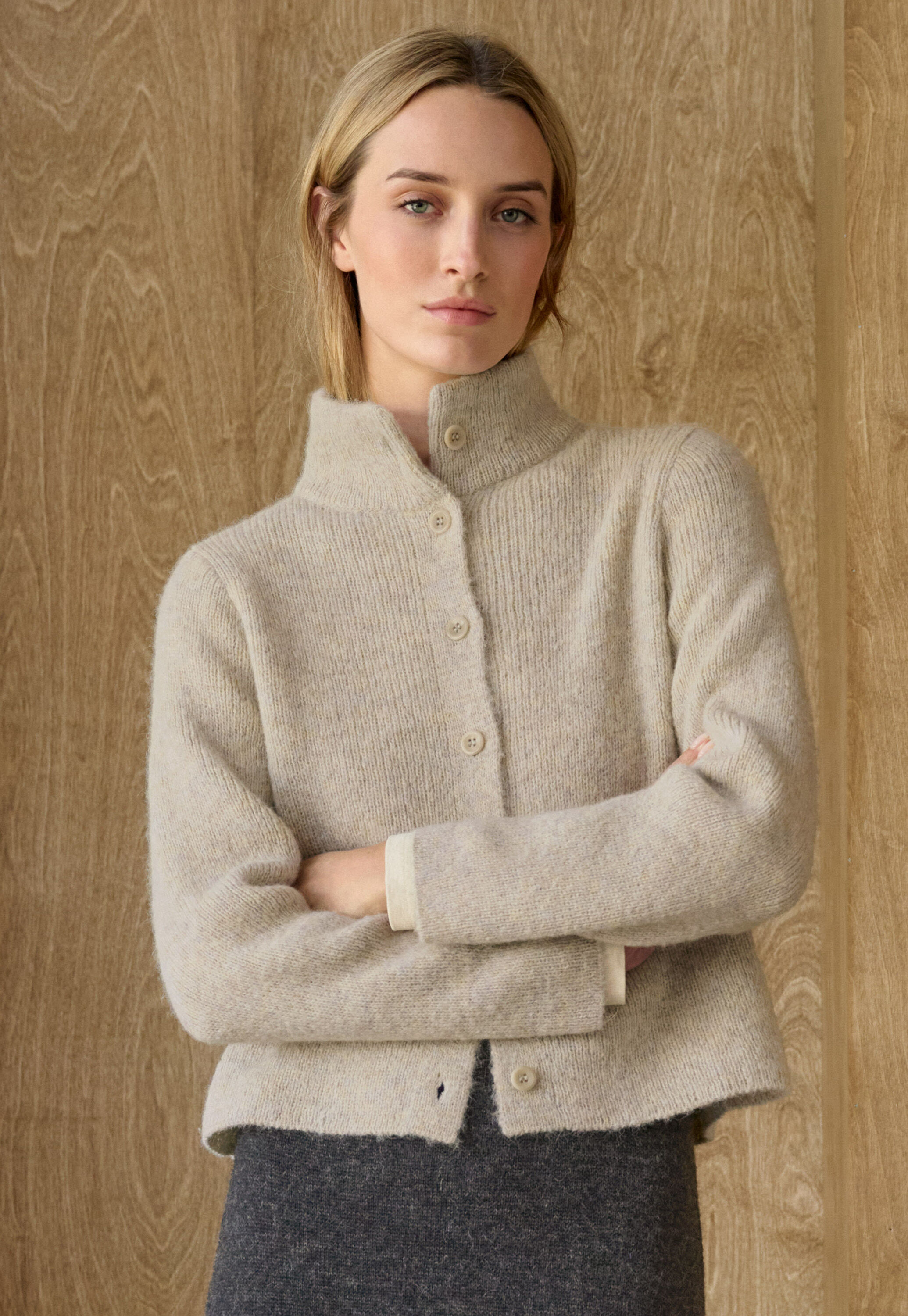 Gestrickte Jacke