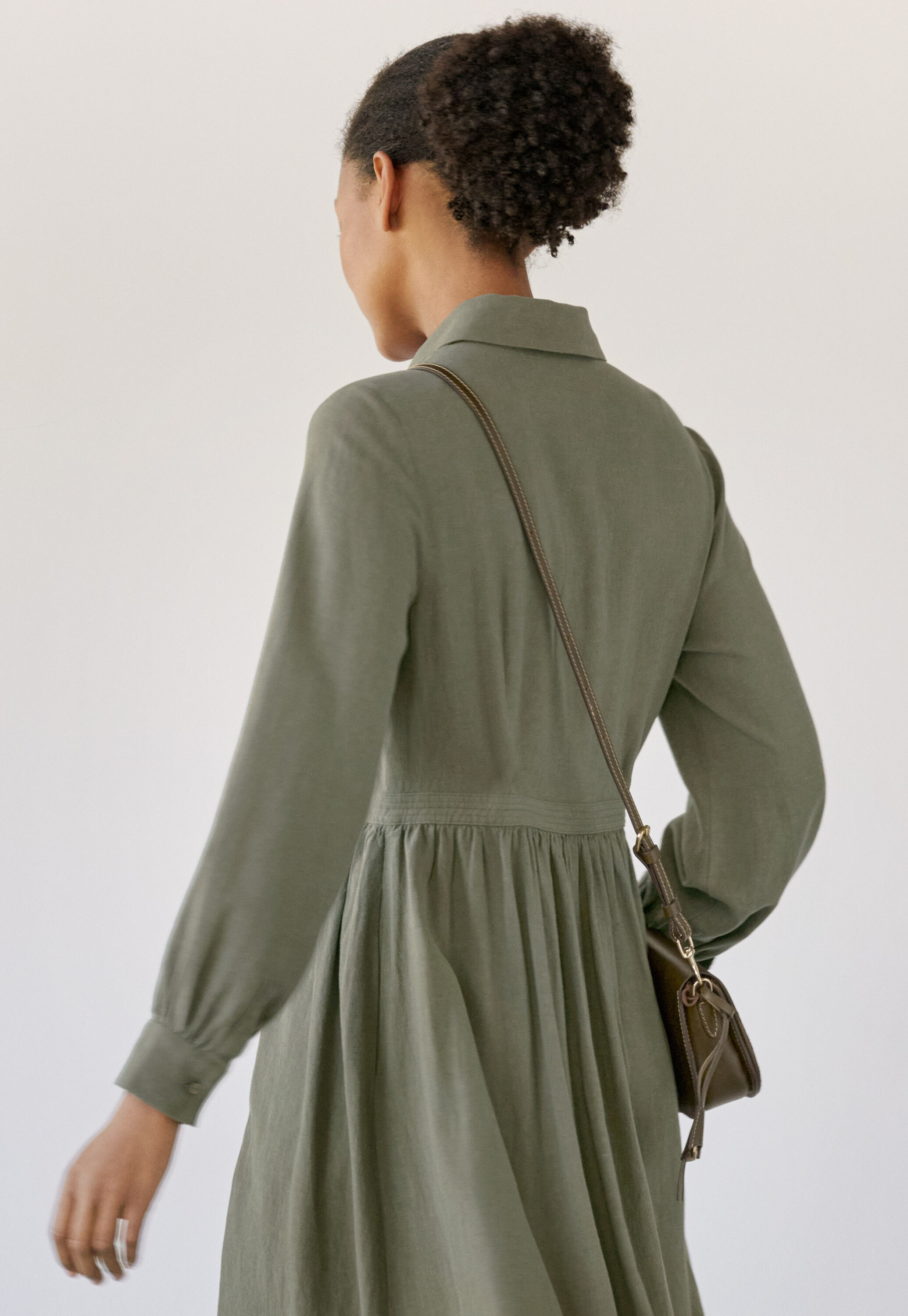 Kleid mit Peplum-Saum
