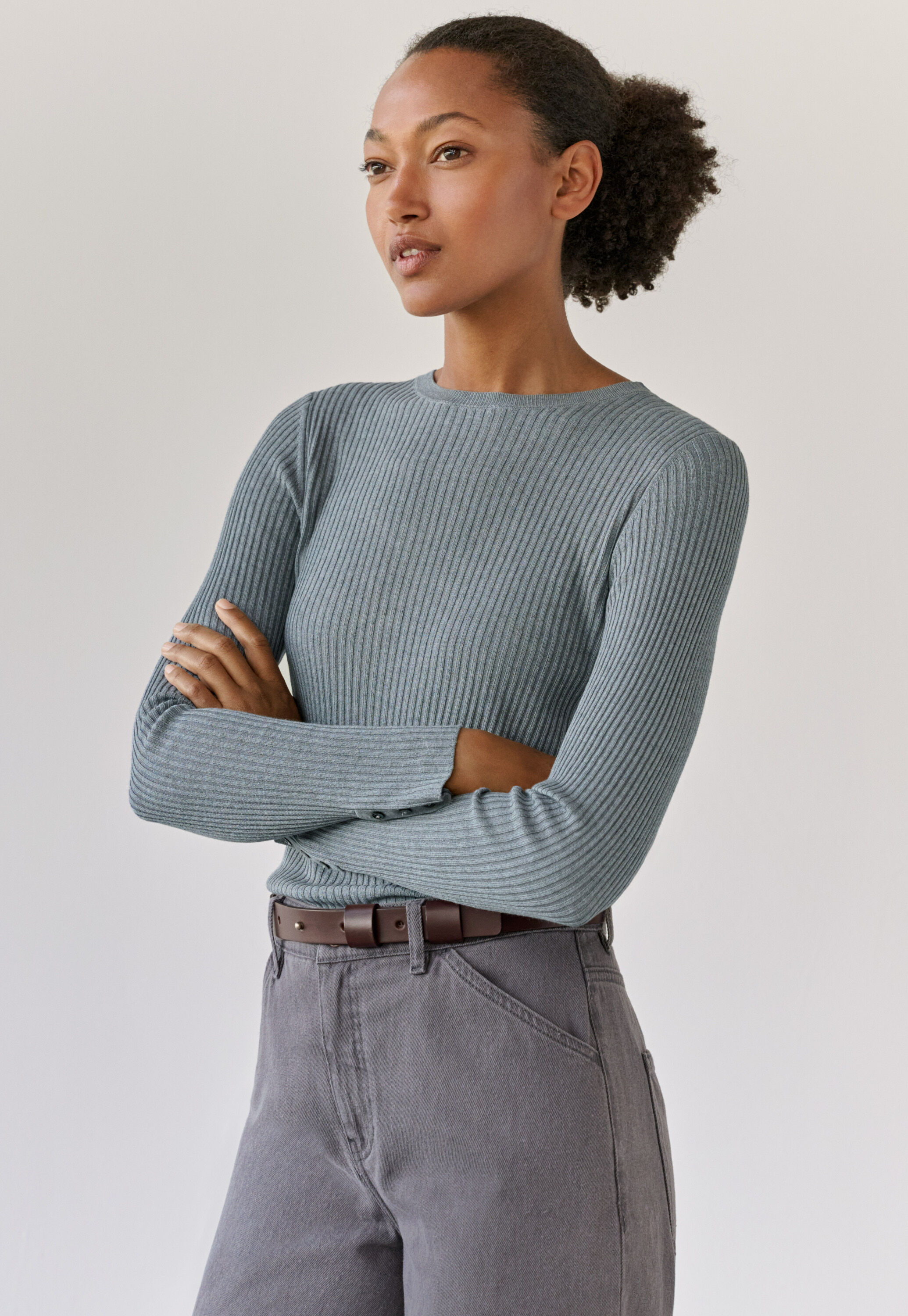 Kleid mit Peplum-Saum