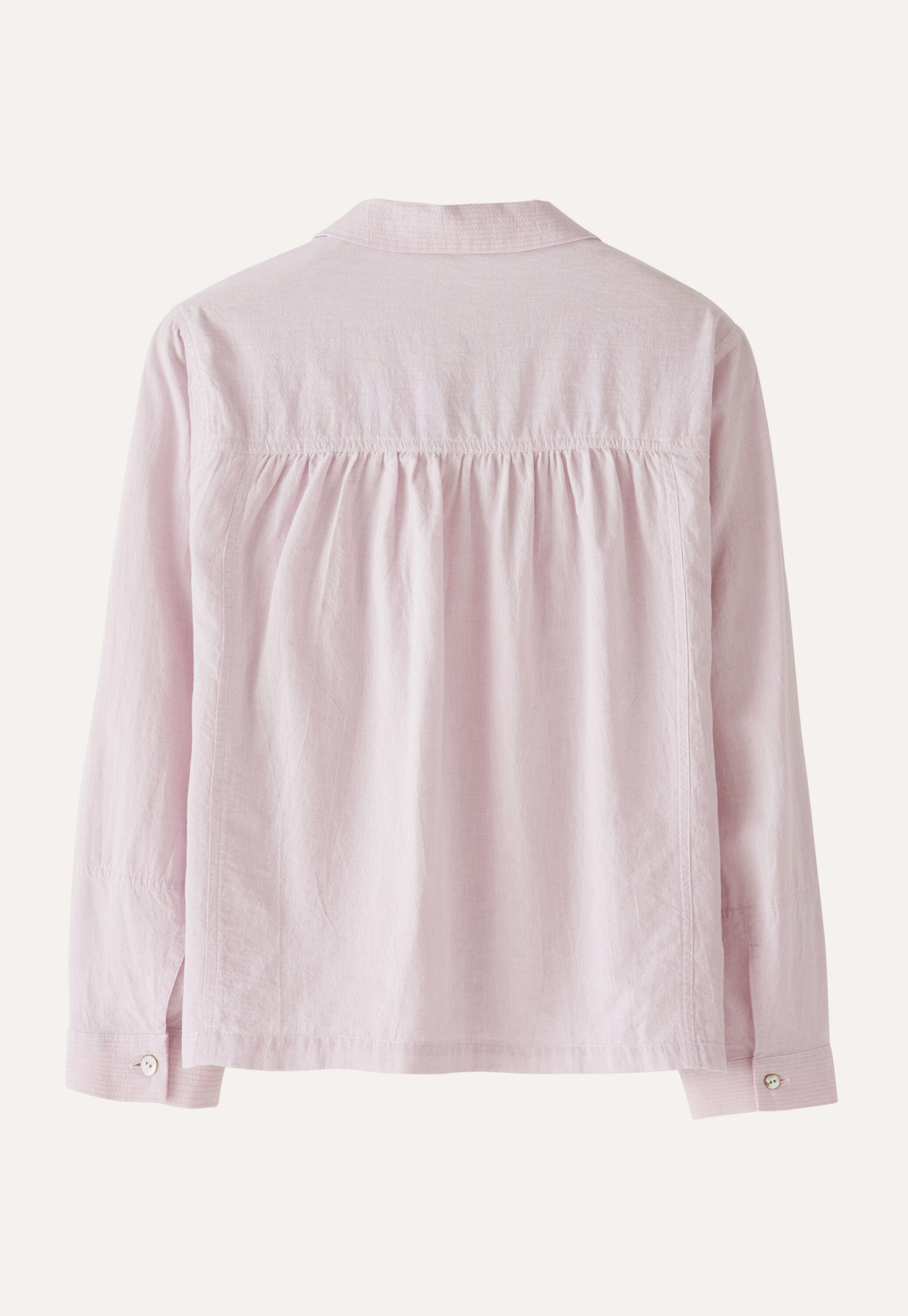 Bluse mit rundem Kragen