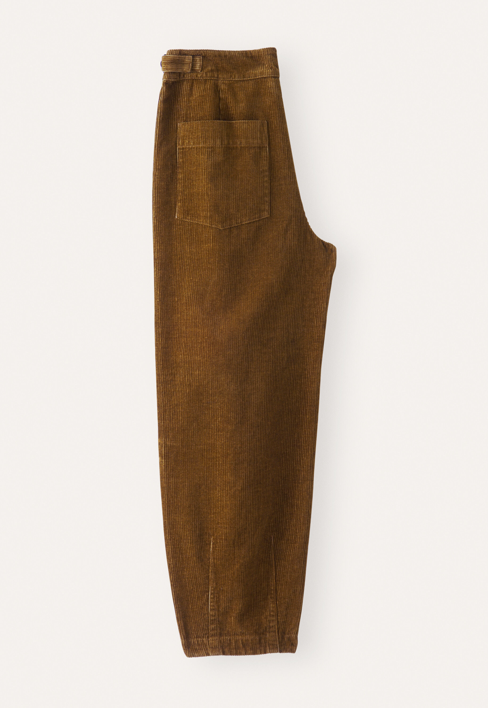 K&uuml;rzere Hose aus Cord, Tabak, large