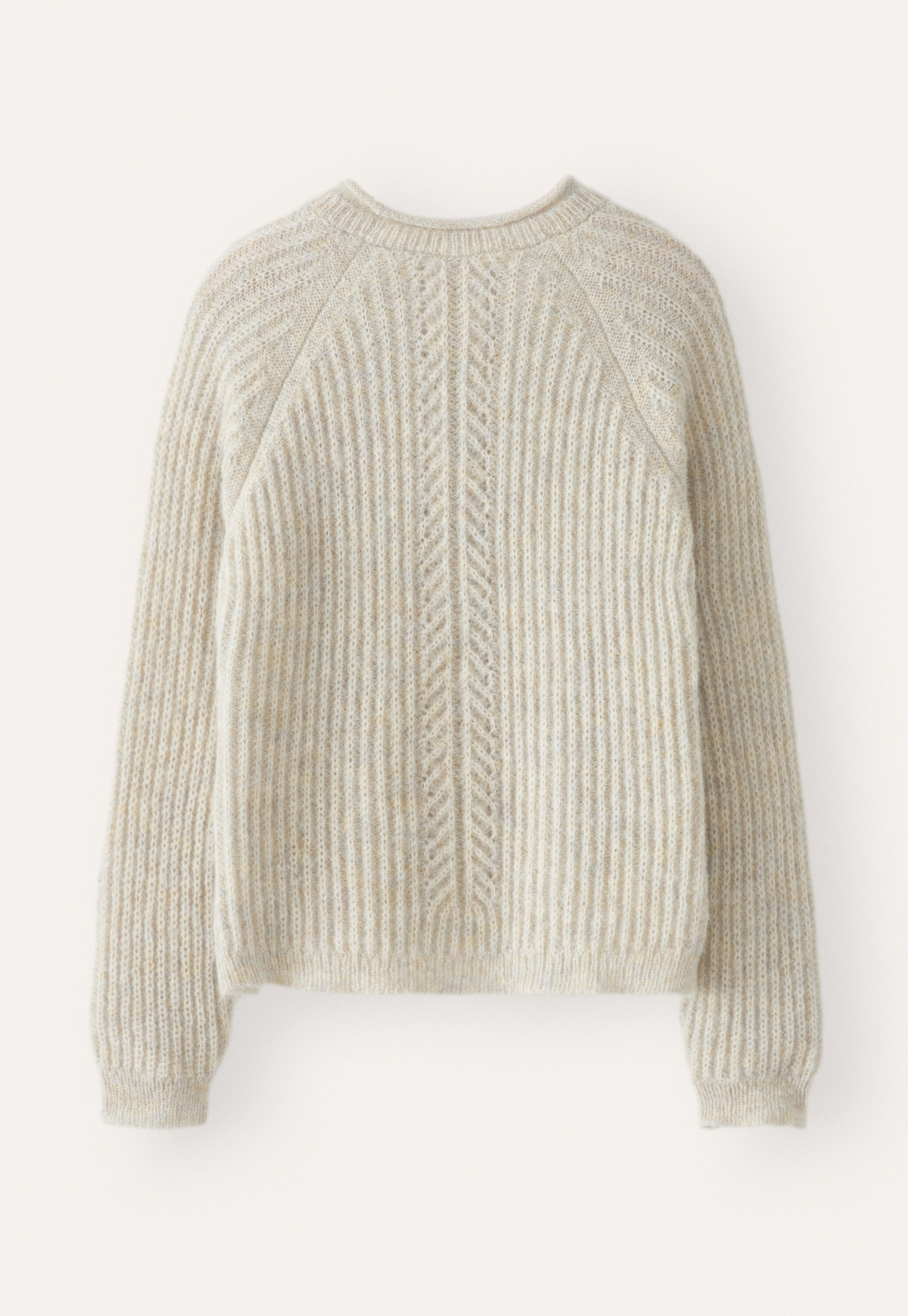 Ripppullover mit Rundhalsausschnitt