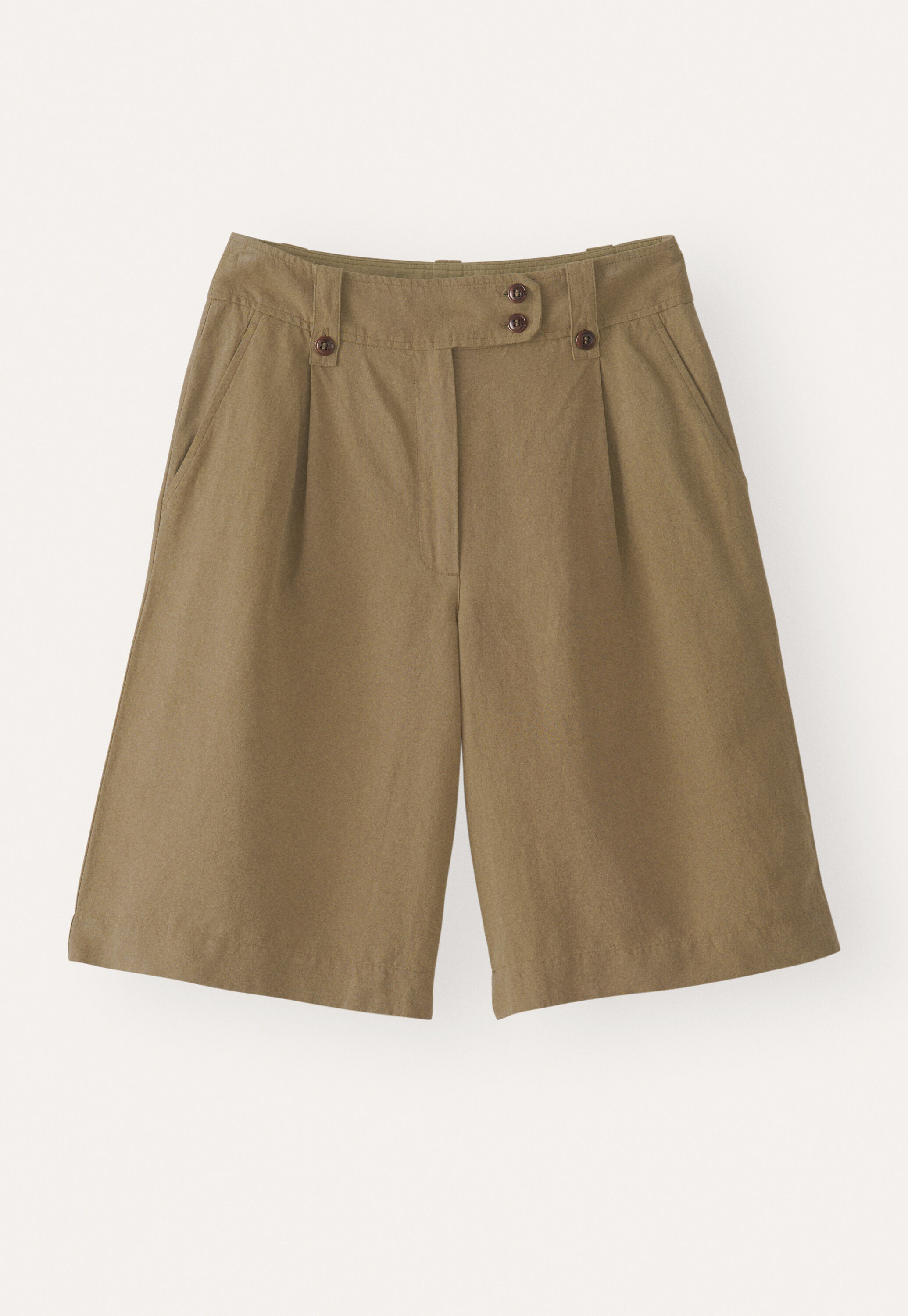 Shorts mit Faltenfront