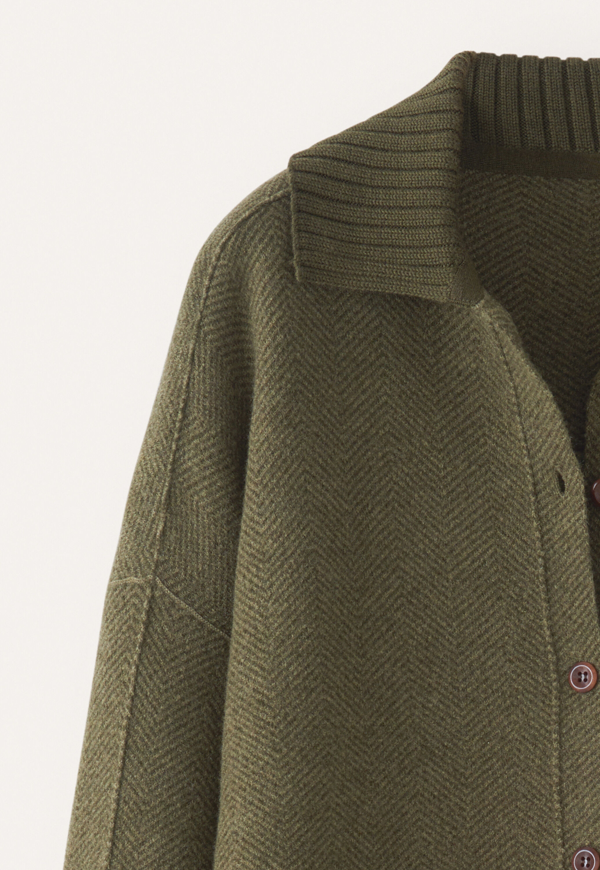 Wollwalk-Coatigan, Khaki, large