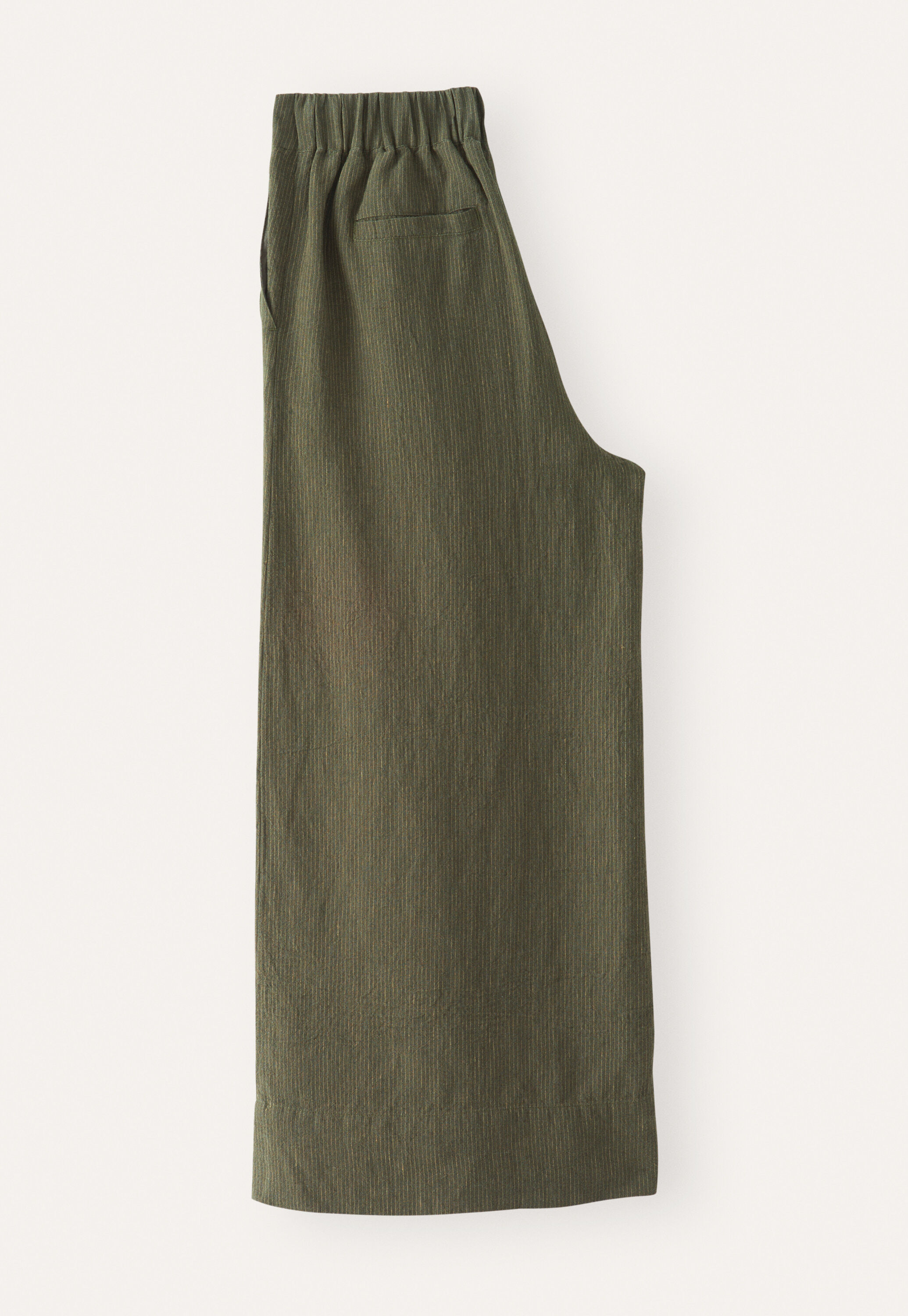 K&uuml;rzere, weite Hose, Waldgr&uuml;n, large