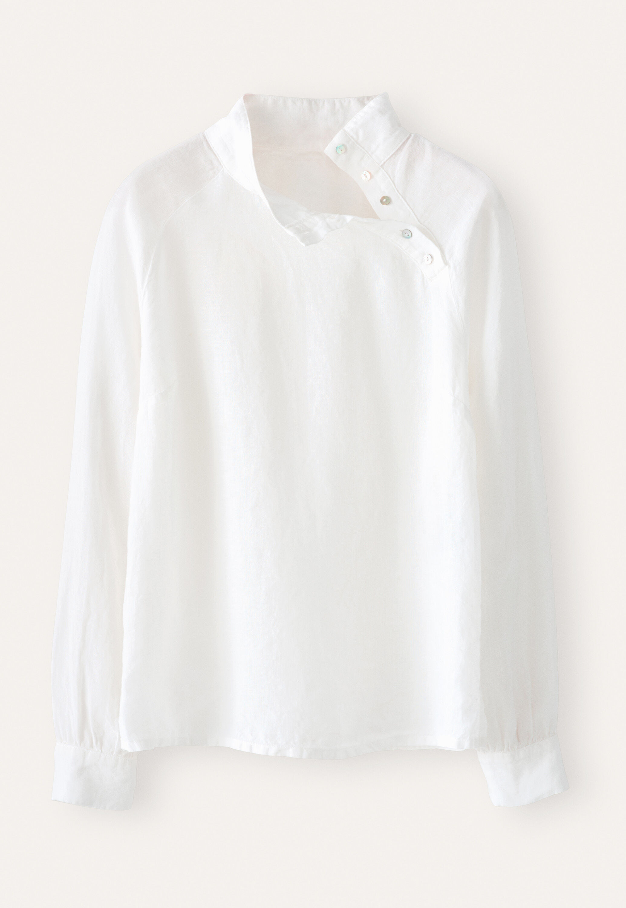 Bluse mit Trichterkragen