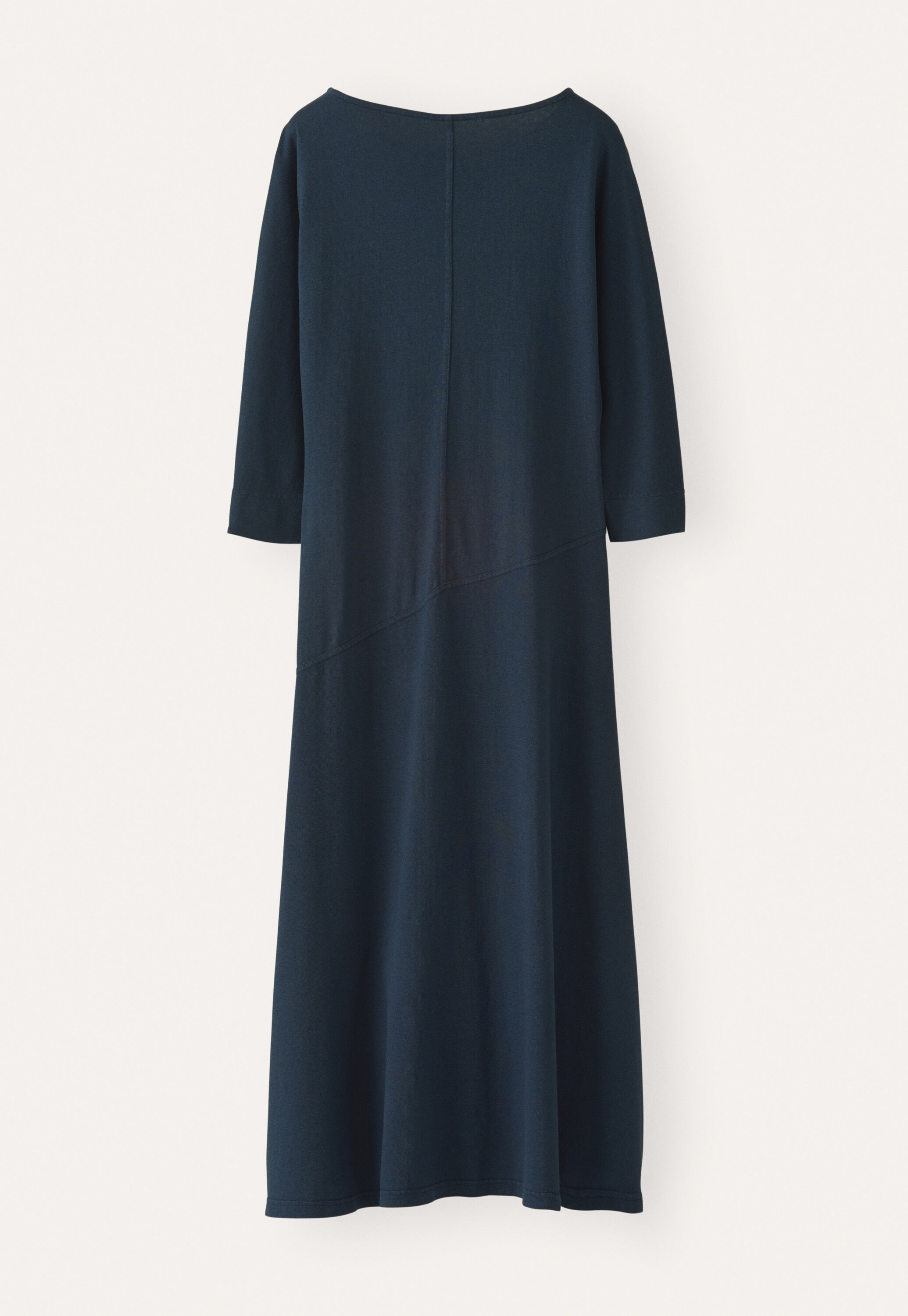 Im Schr&auml;gschnitt gearbeitetes Jersey-Kleid, Dunkles Aquamarin, large
