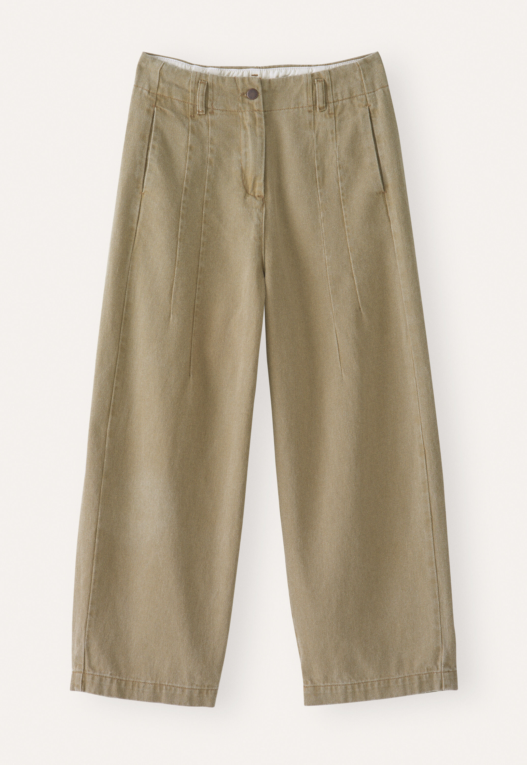 Denim darted jeans