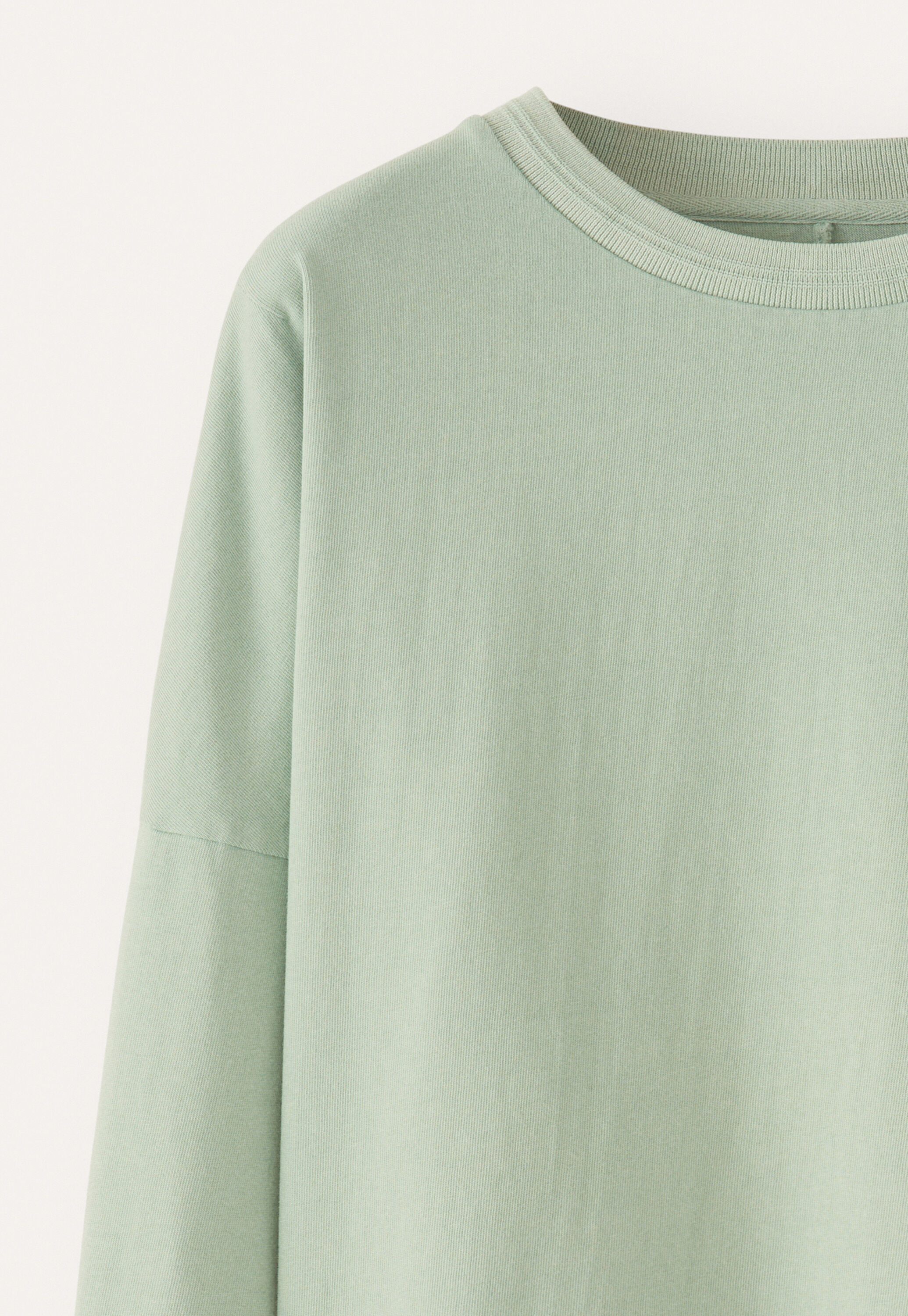 Sweatshirt aus pigmentgef&auml;rbtem Jersey