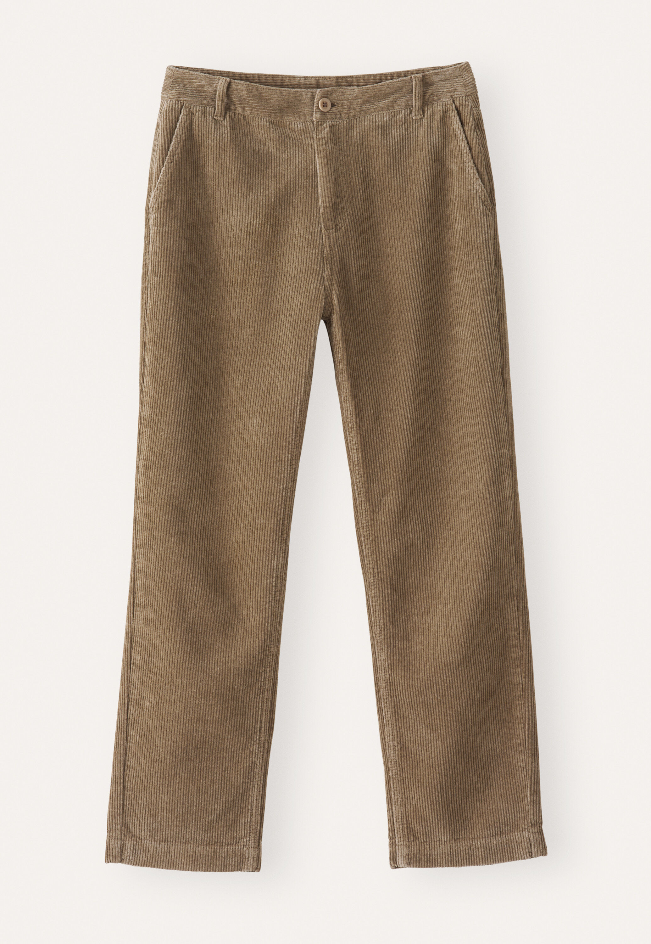 Schmale, k&uuml;rzere Hose, Taupebraun, large