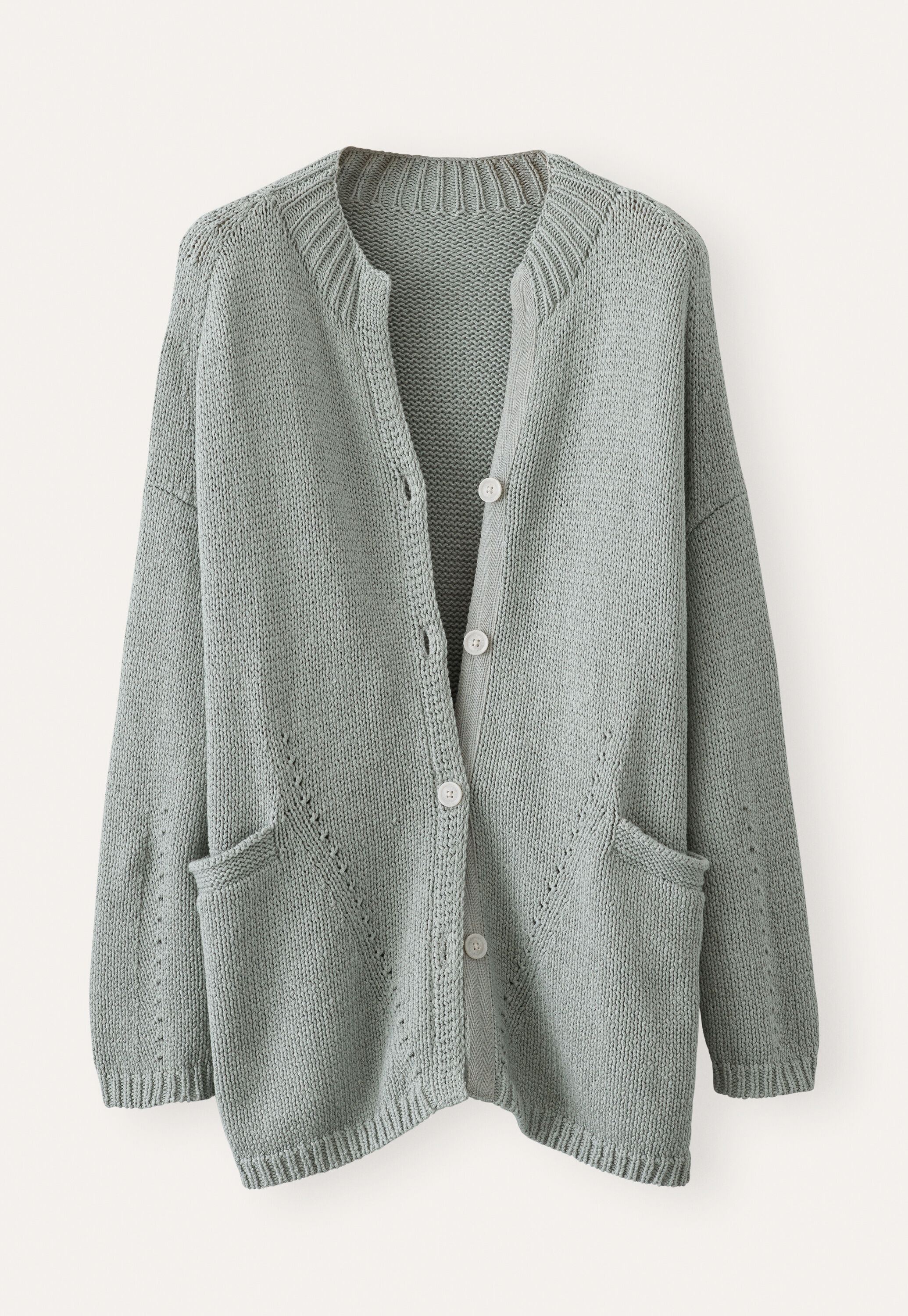 Trichterkragen-Cardigan
