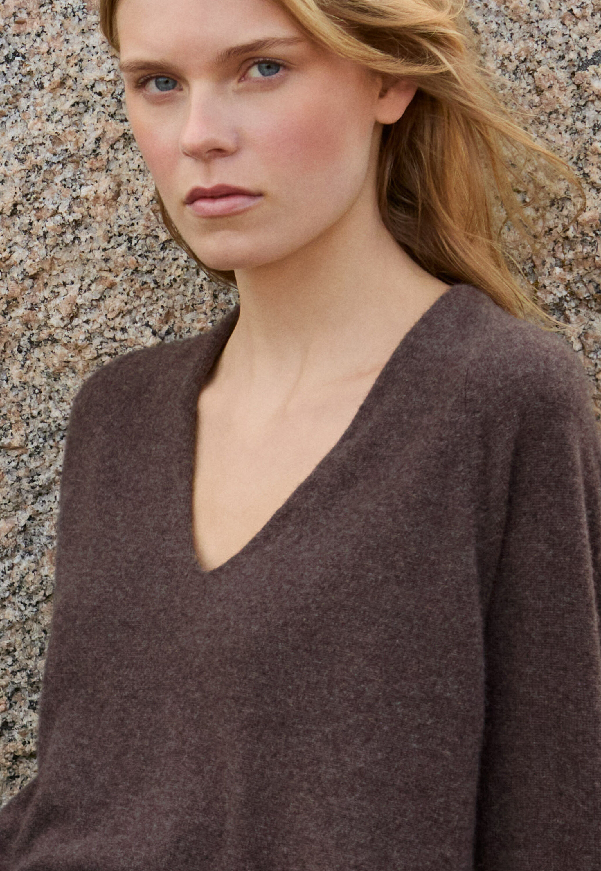 Pullover mit V-Ausschnitt