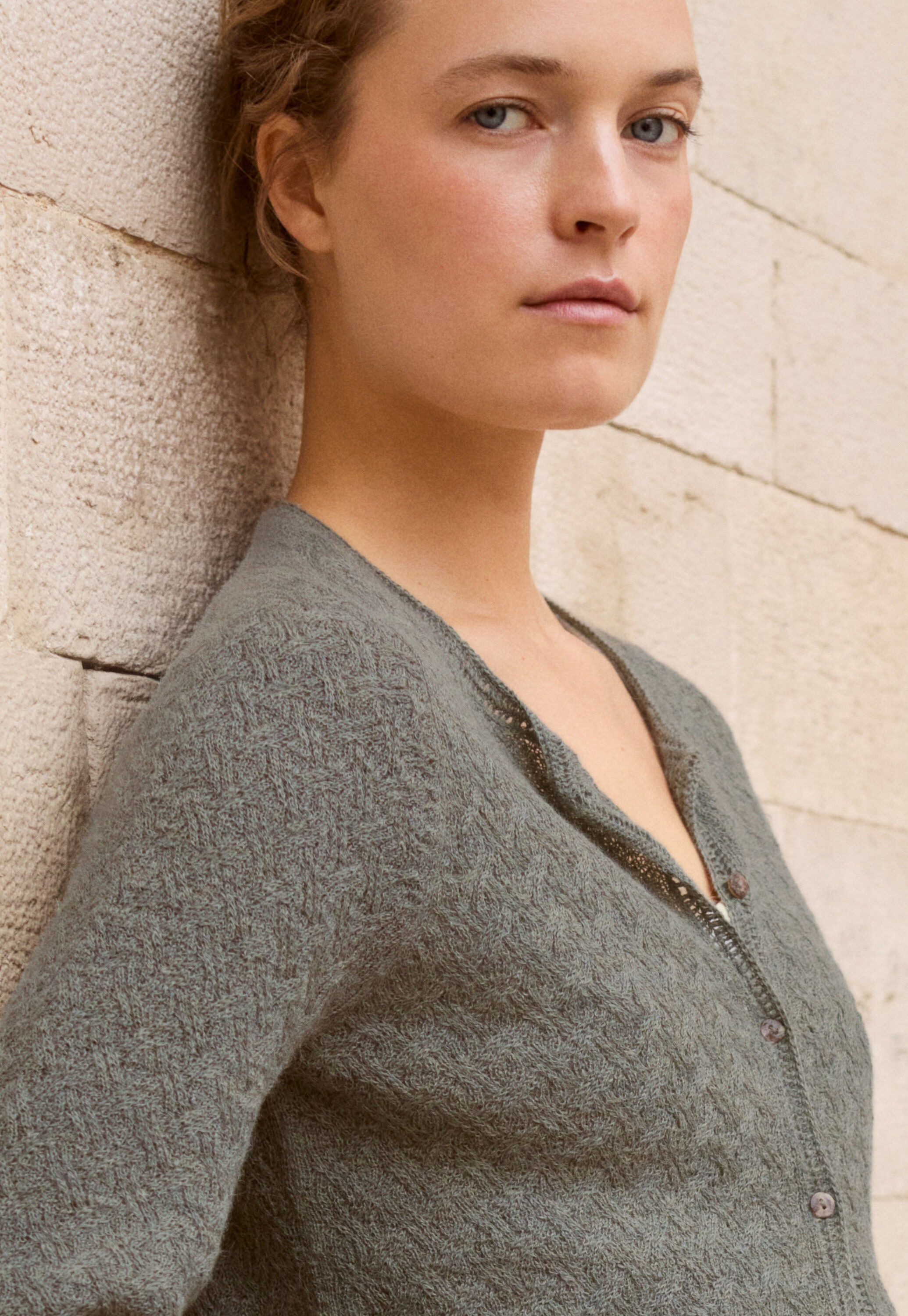Zopfmuster-Cardigan
