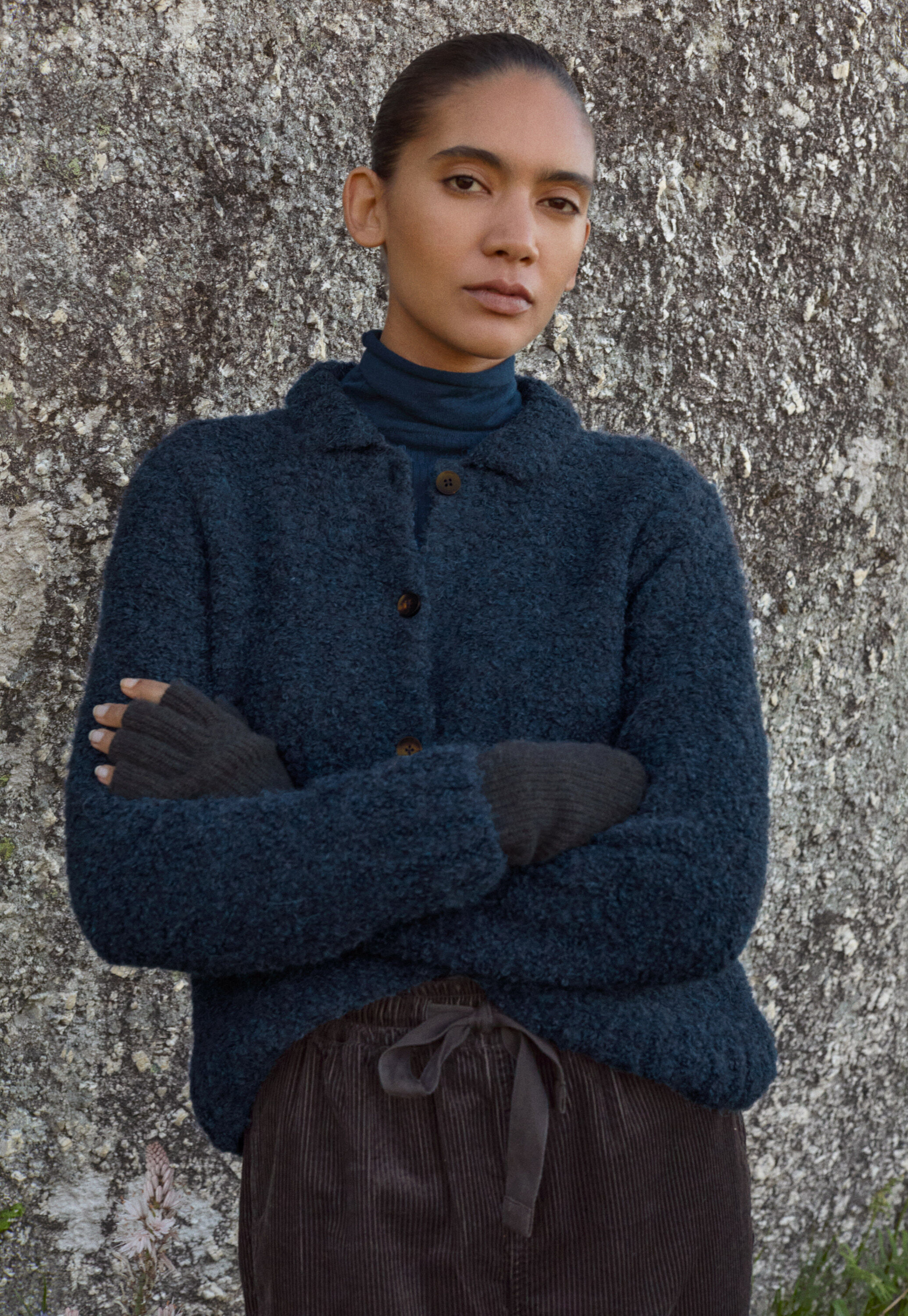 Cardigan mit Kragen