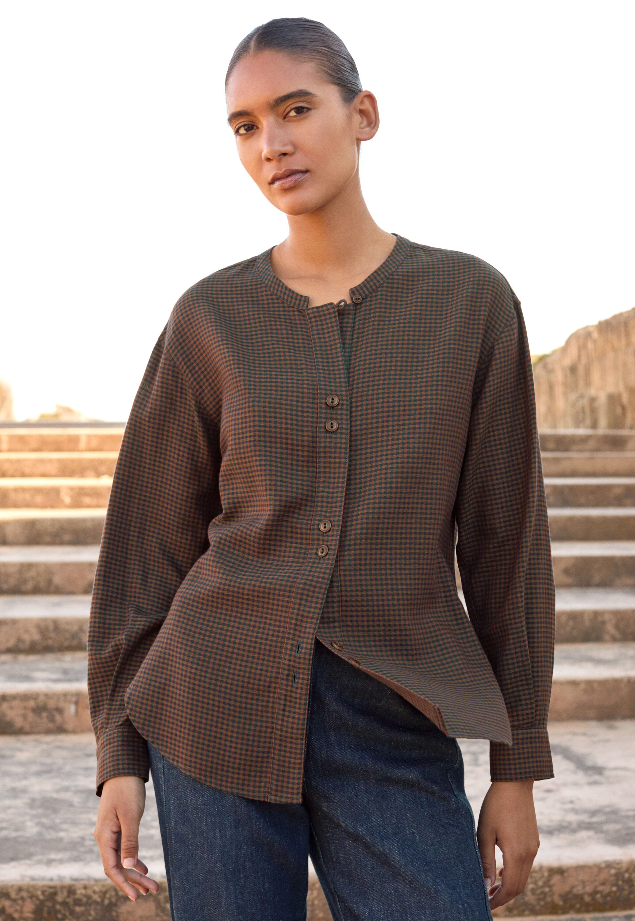 Vichy-Karo-Bluse