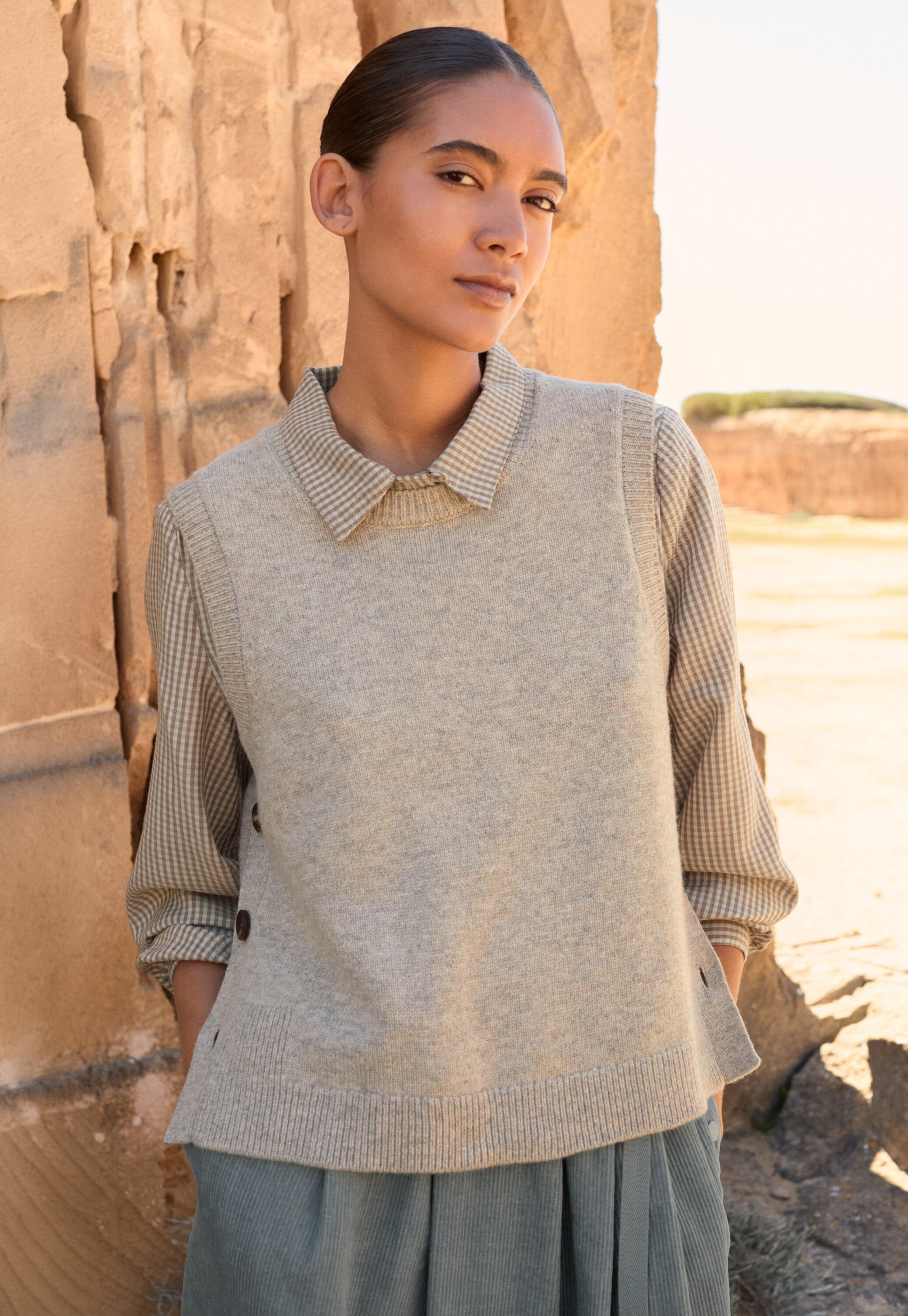 &Auml;rmelloser Pullover