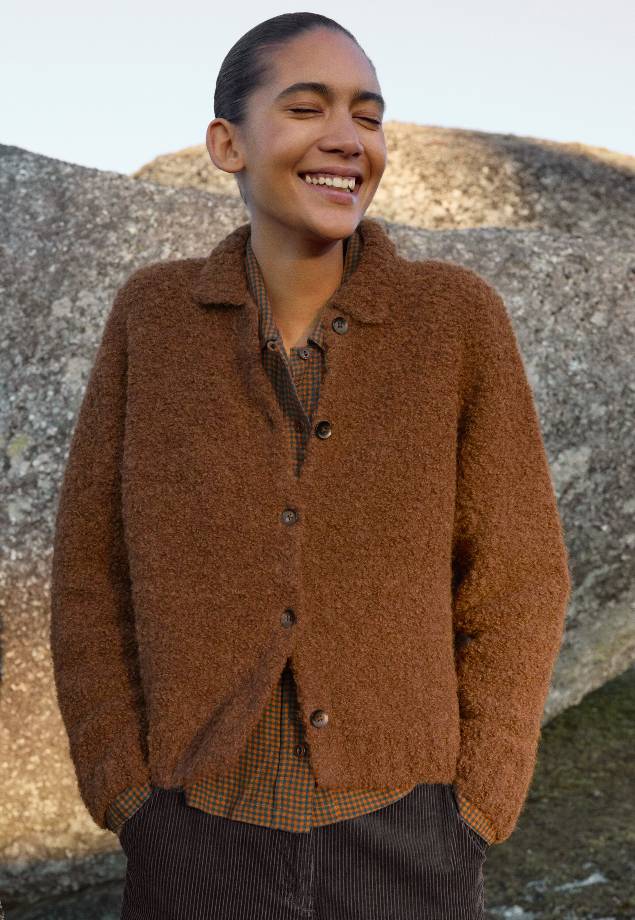 Cardigan mit Kragen