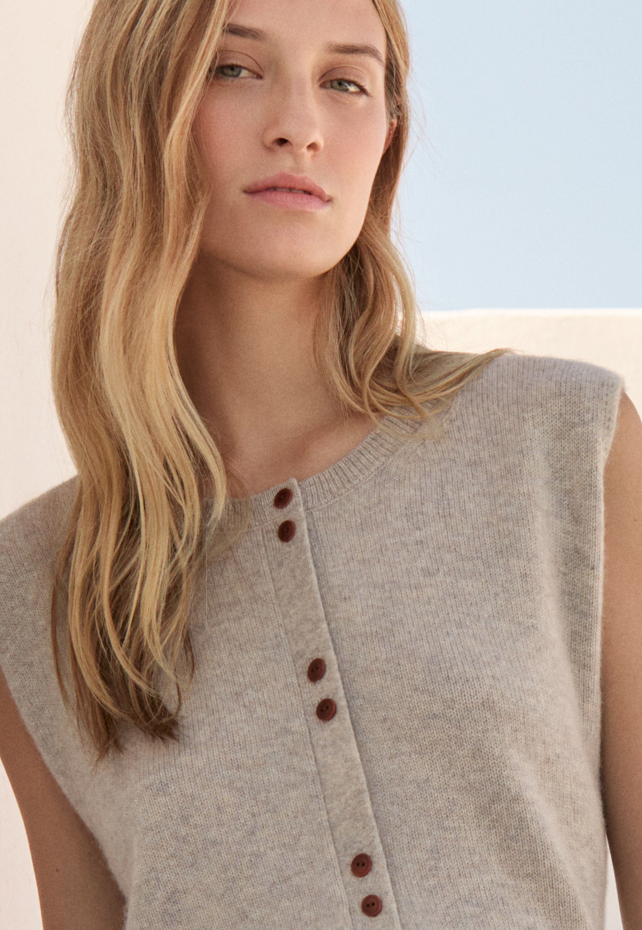 &Auml;rmelloser Pullover