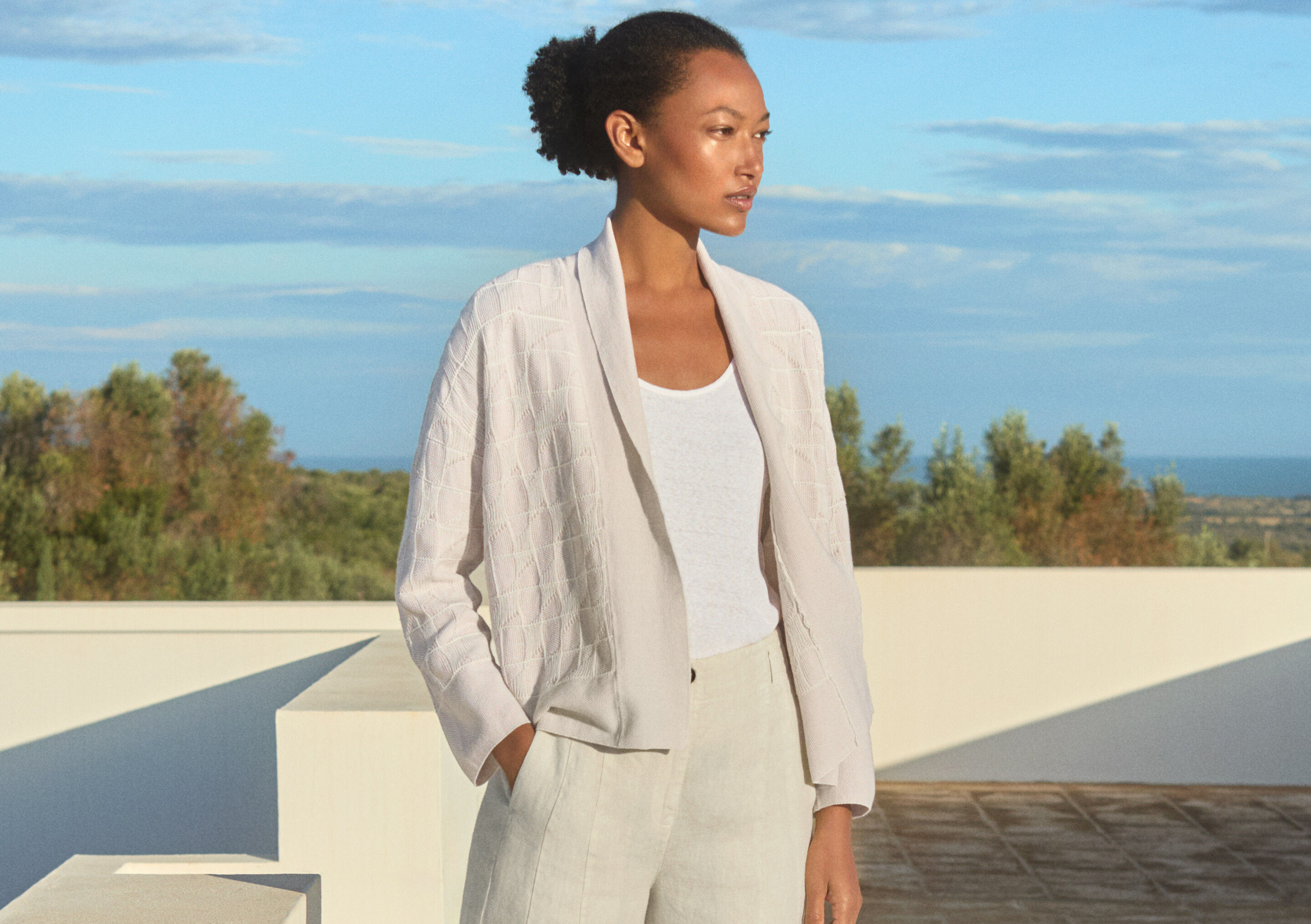 Gemusterter Cardigan