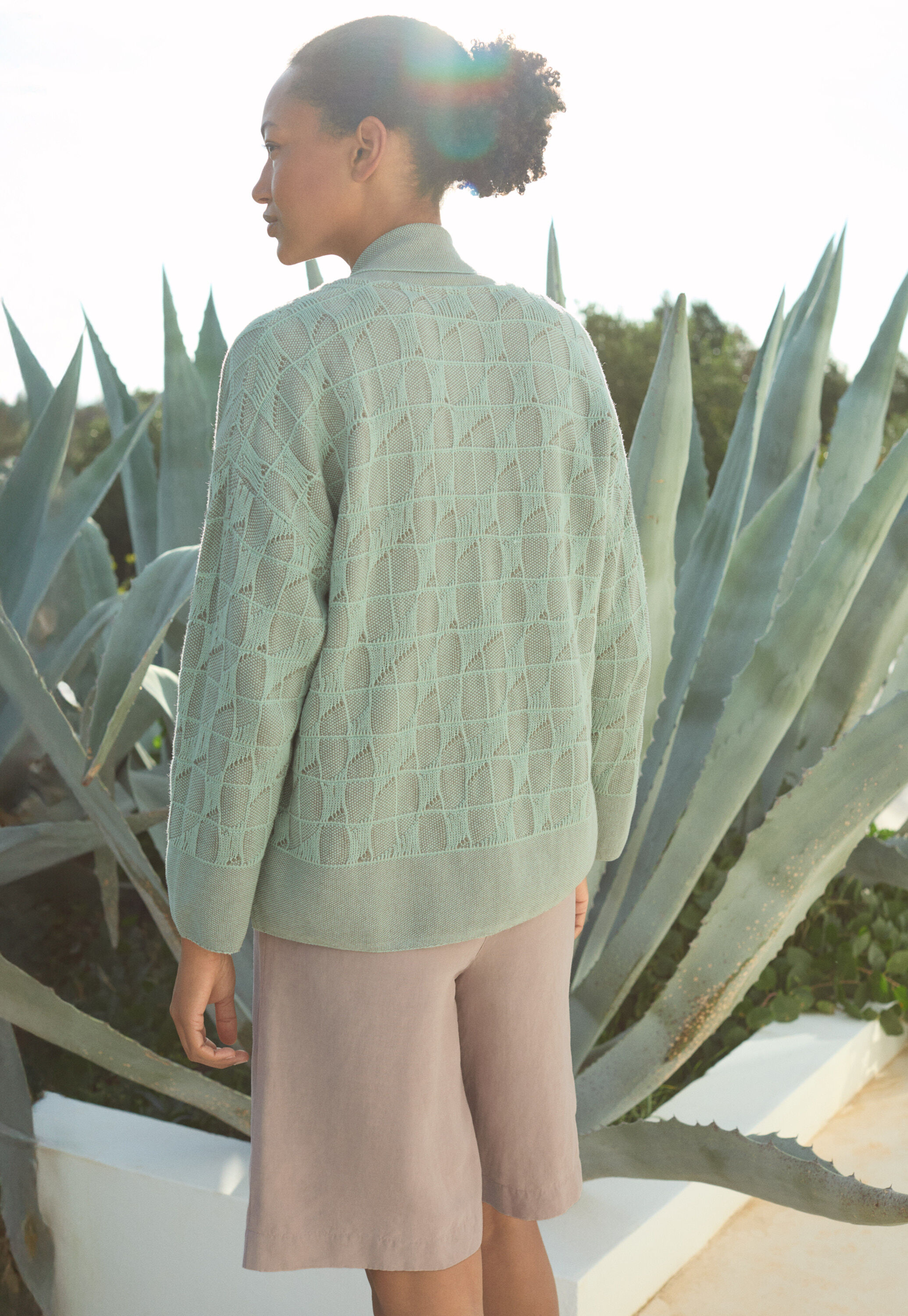 Gemusterter Cardigan